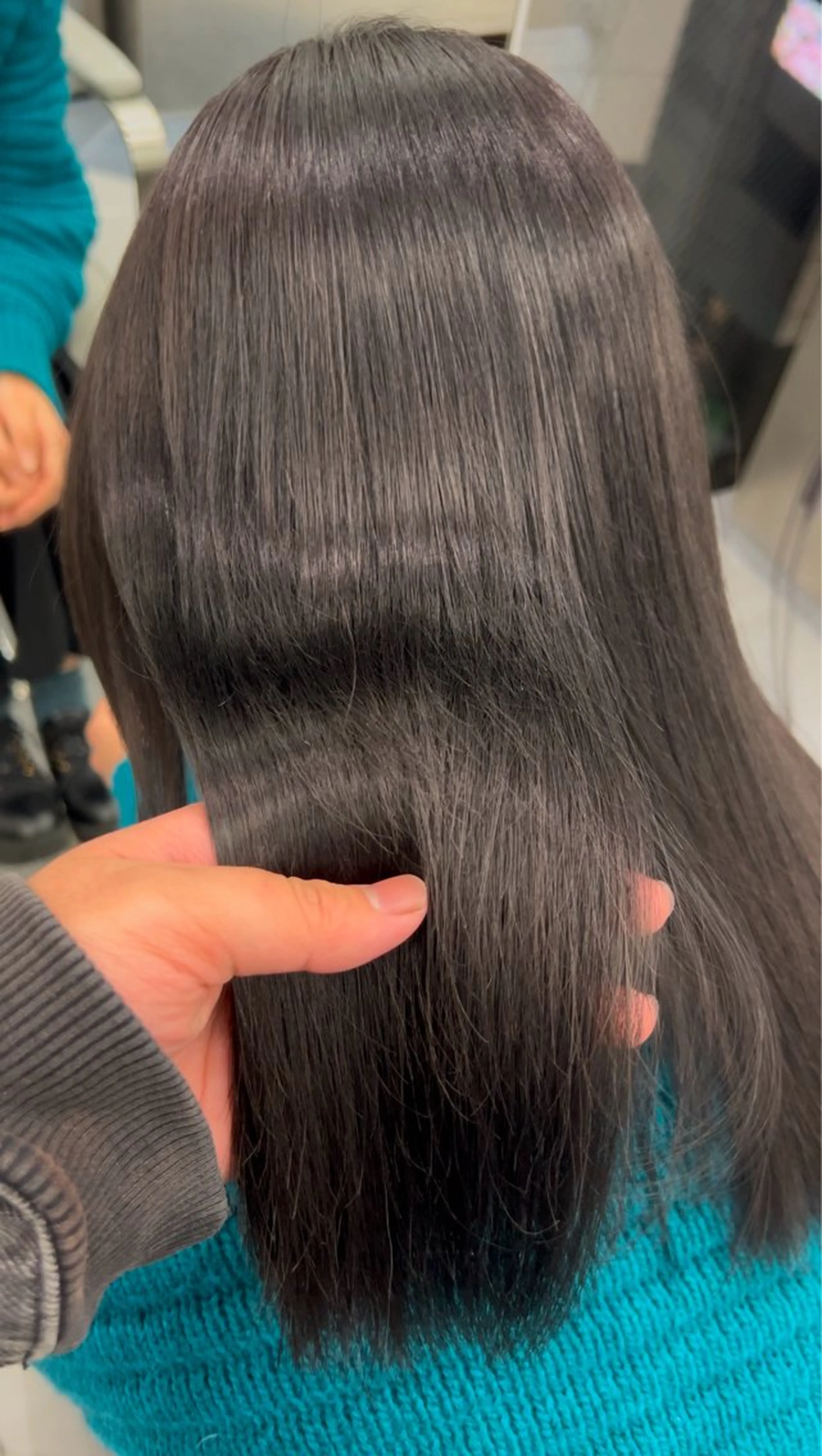 セミロング カット ヘアカラー トリートメント 韓国/顔周り/透明感 /レイヤー/ひなたのヘアスタイル