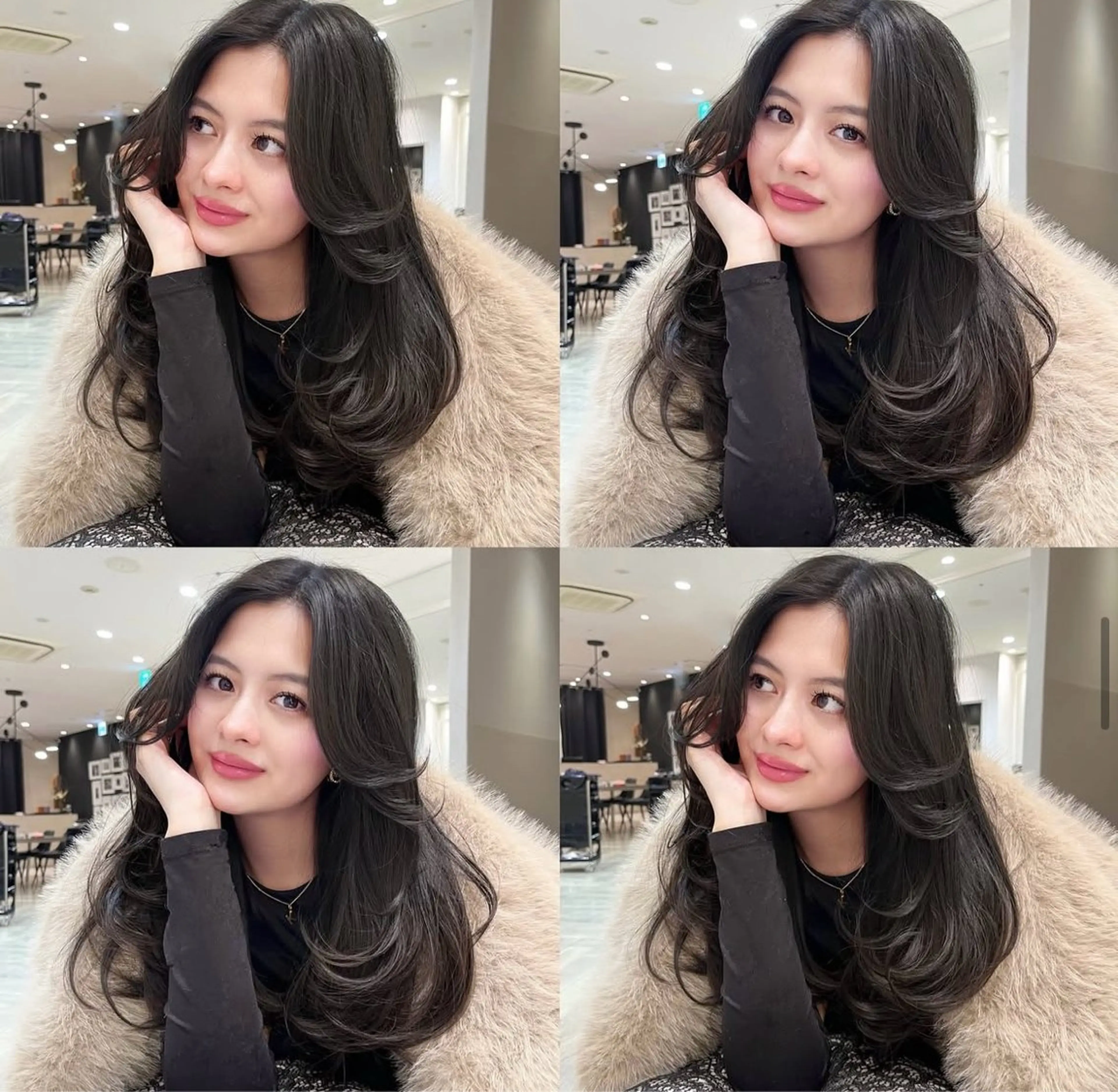 ロング カラー グレージュ レイヤーカット ヘアカラー トリートメント ウォーレントリコミニューヨーク表参道店所属・SANA. 💋のヘアスタイル