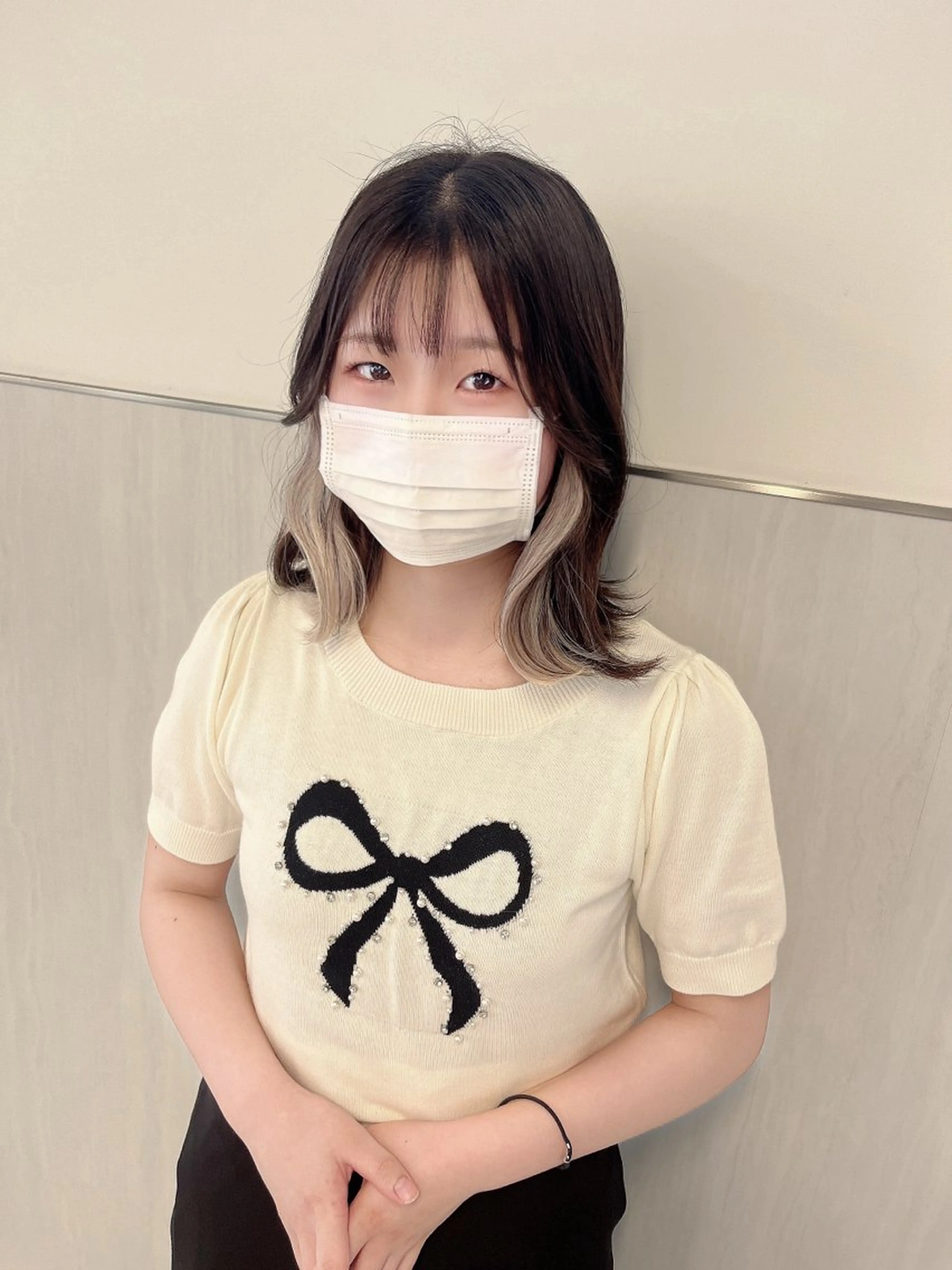 ミディアム シールエクステ エクステ エクステ りおな/エクステ /ミルクティーカラーのヘアスタイル