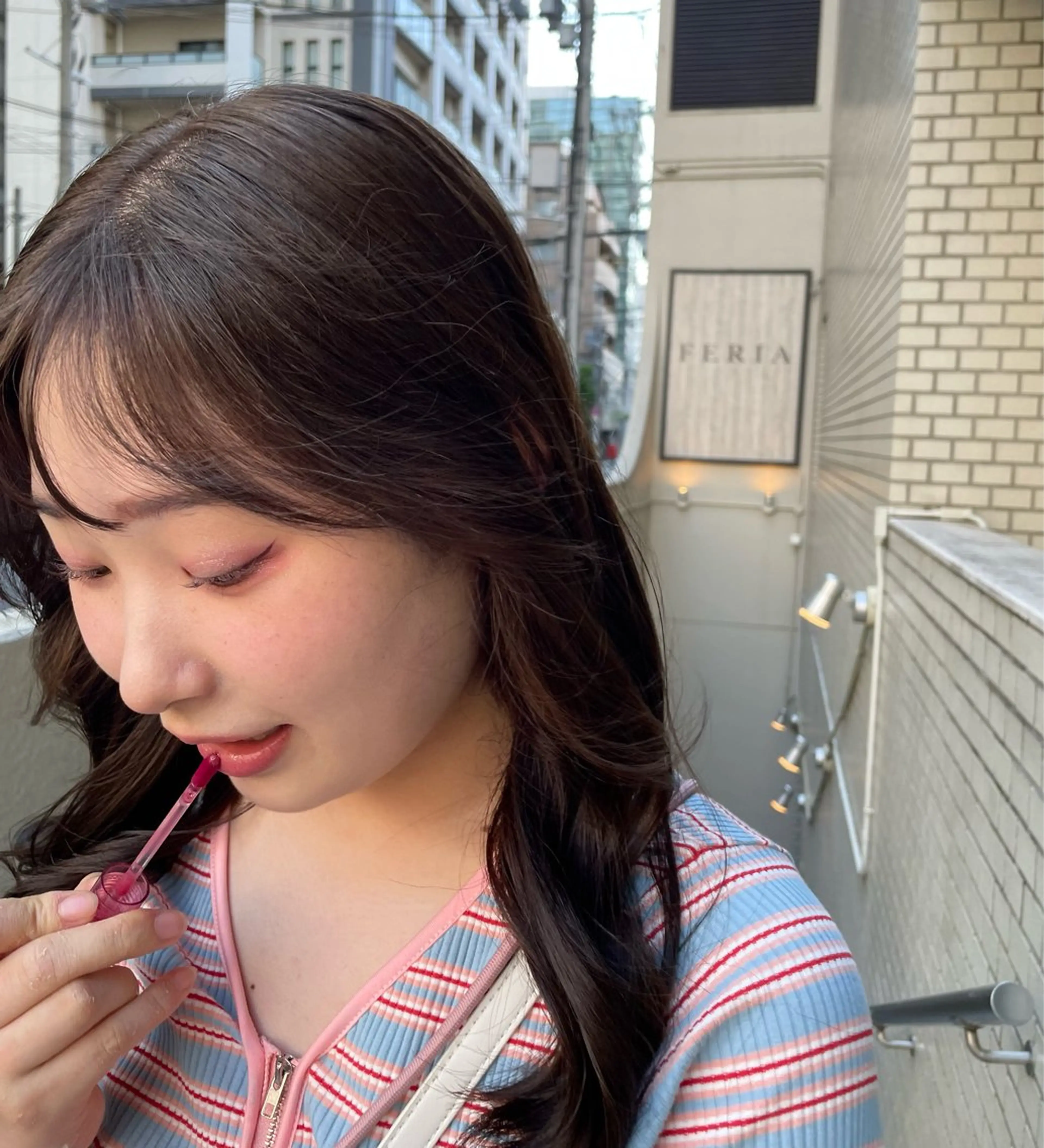 セミロング カラー パーマ ヘアアレンジ ベージュカラー カット ERINA/レイヤー /梅田のヘアスタイル