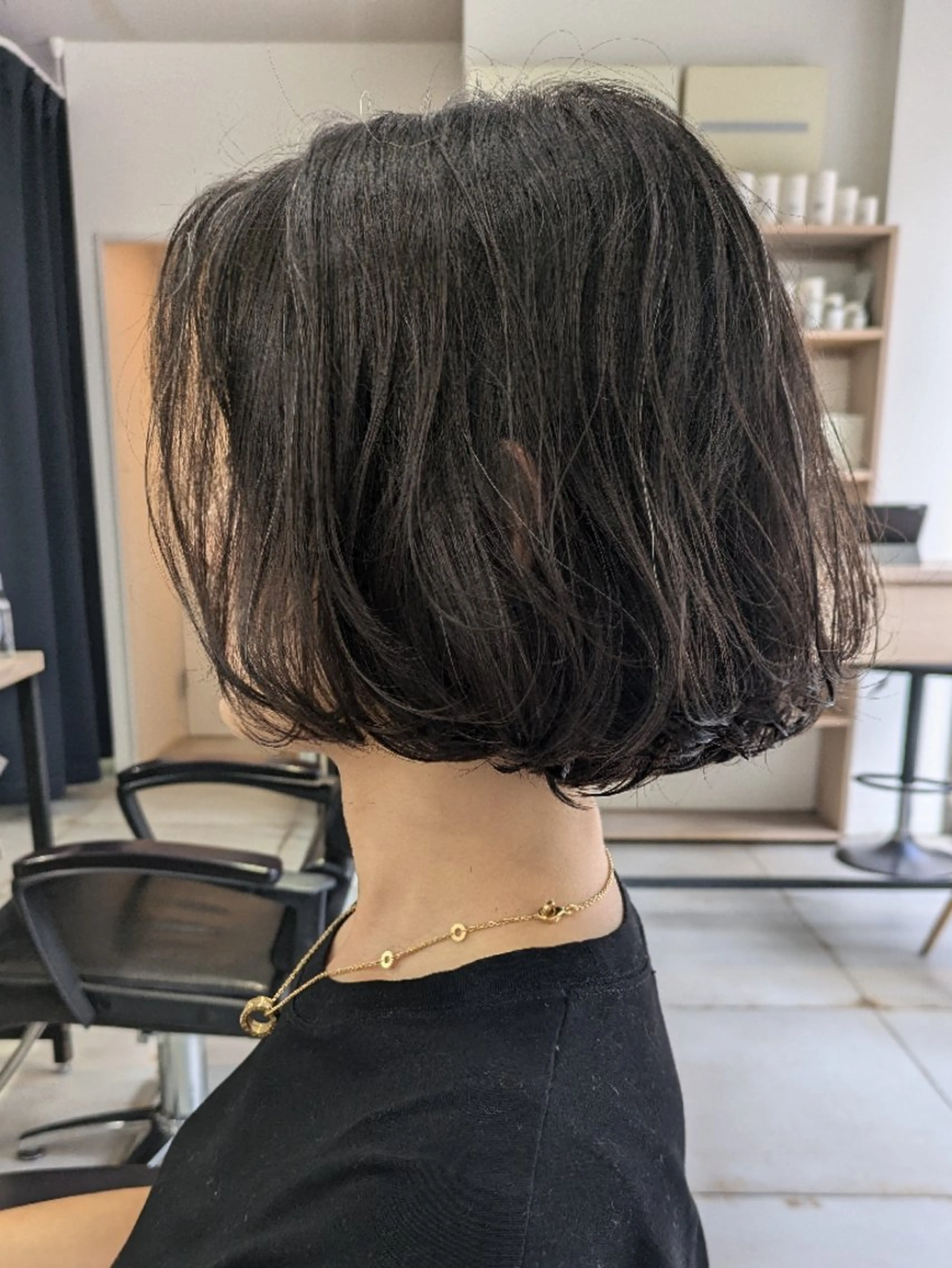 ショート パーマ ボブ くせ毛 ニュアンスパーマ カット パーマ AKAMEE 表参道所属・✨360°褒められ ヘア✨️井上雄輝のヘアスタイル