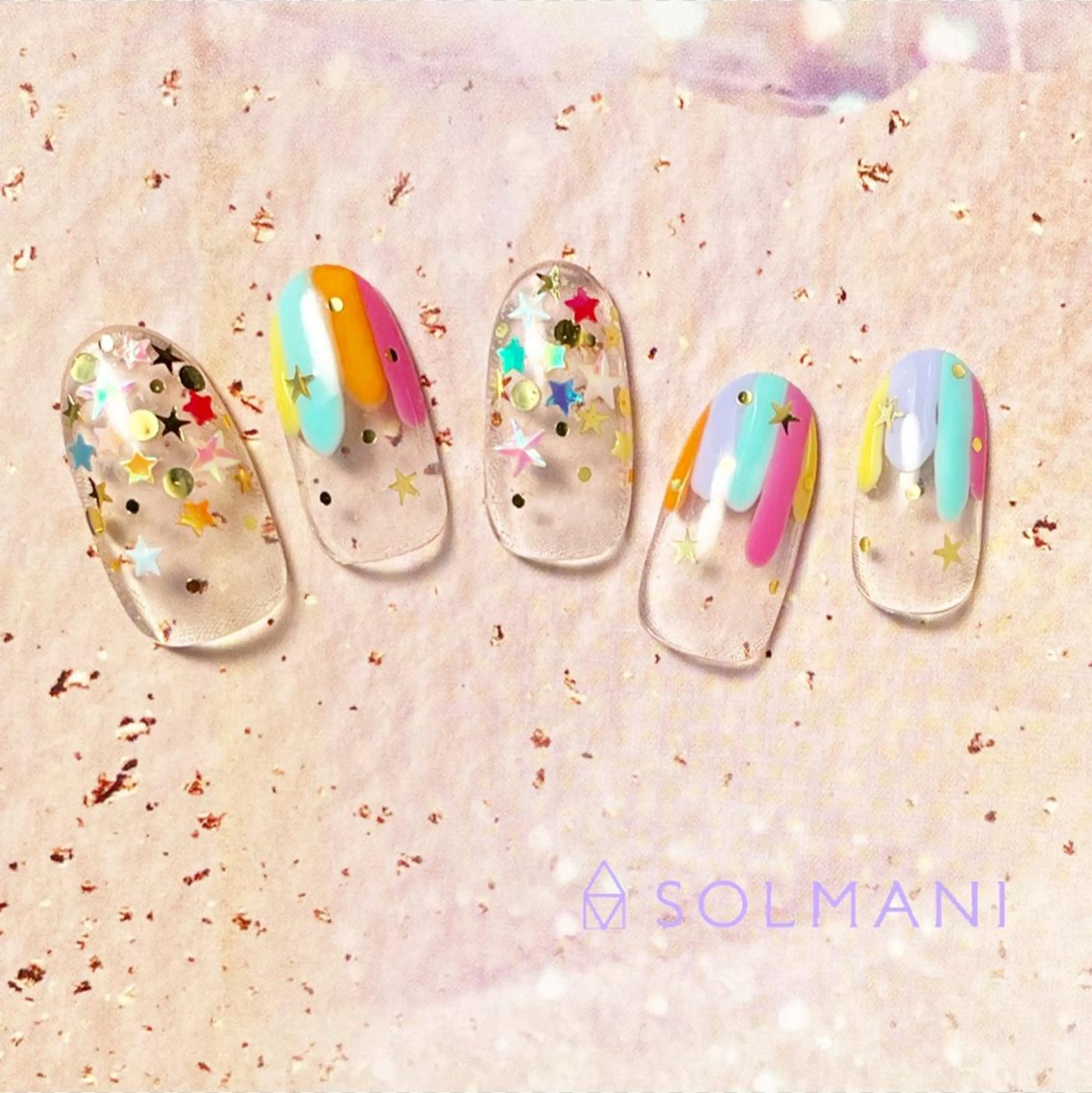 ネイル SOLMANI 予約担当のネイルデザイン