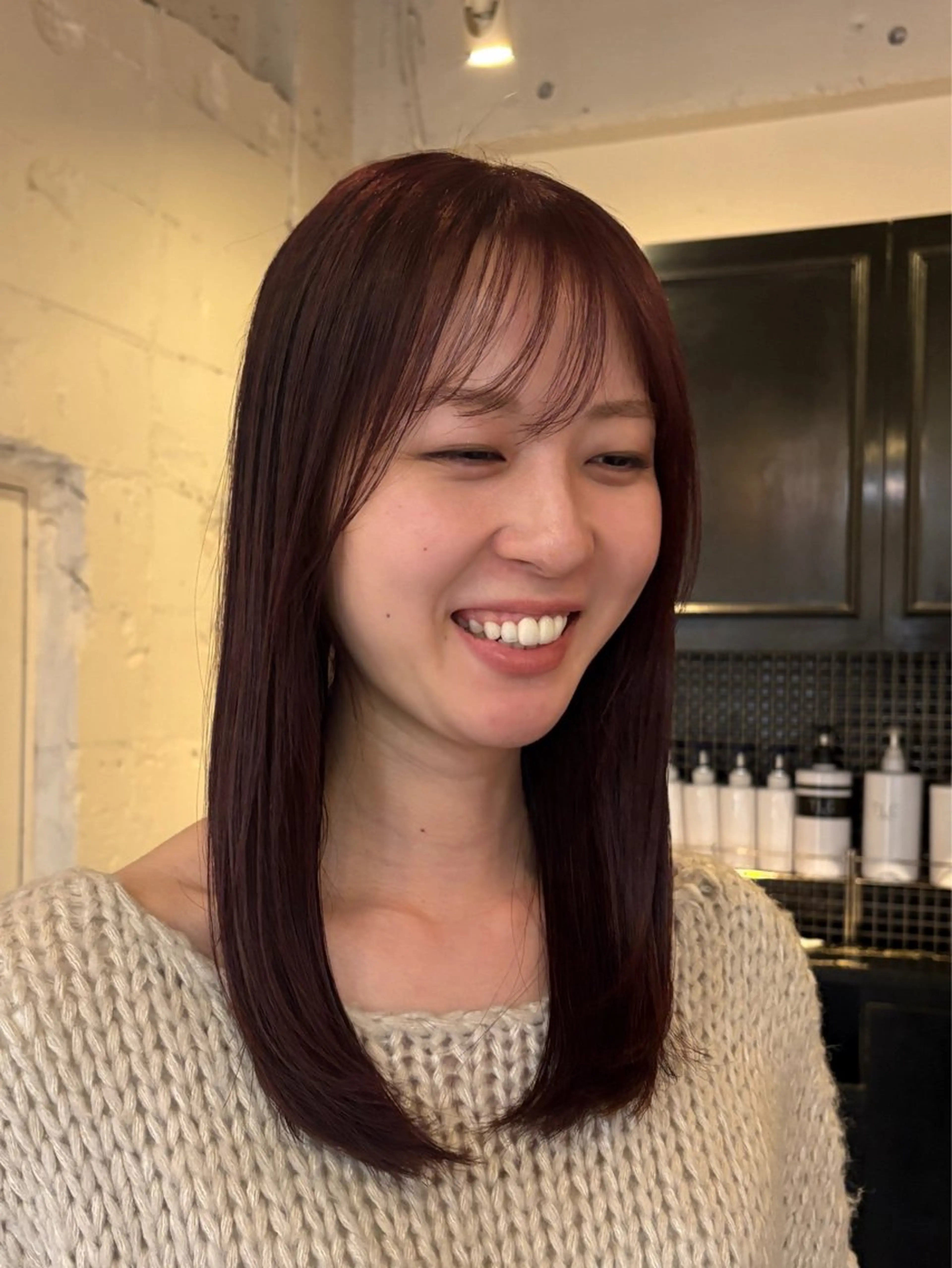 ミディアム カット トリートメント レディースカット🎀 NANAHAのヘアスタイル