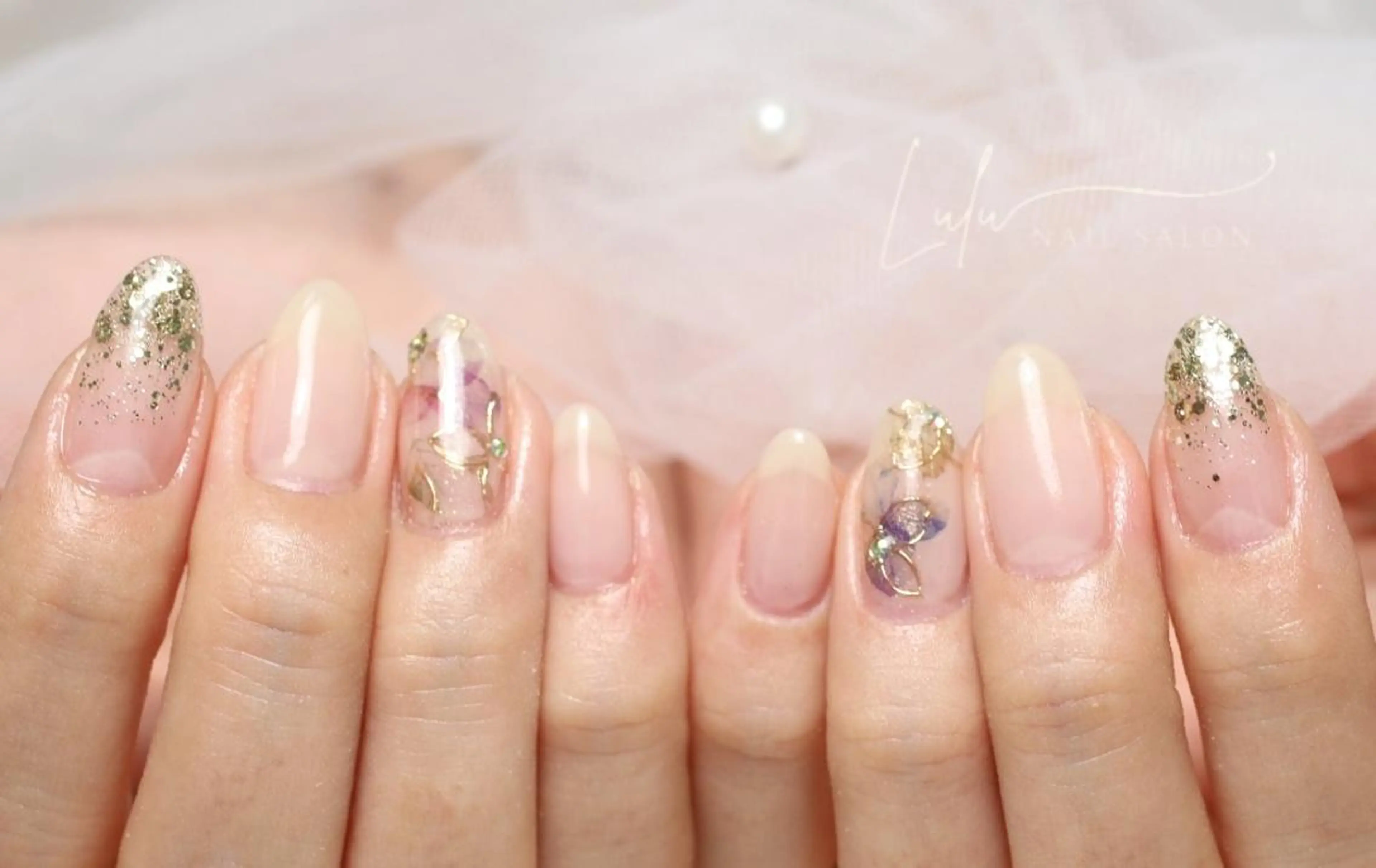 ネイル フットネイル ハンドネイル Lulu nail salon 南堀江店所属・西村 あやかのネイルデザイン