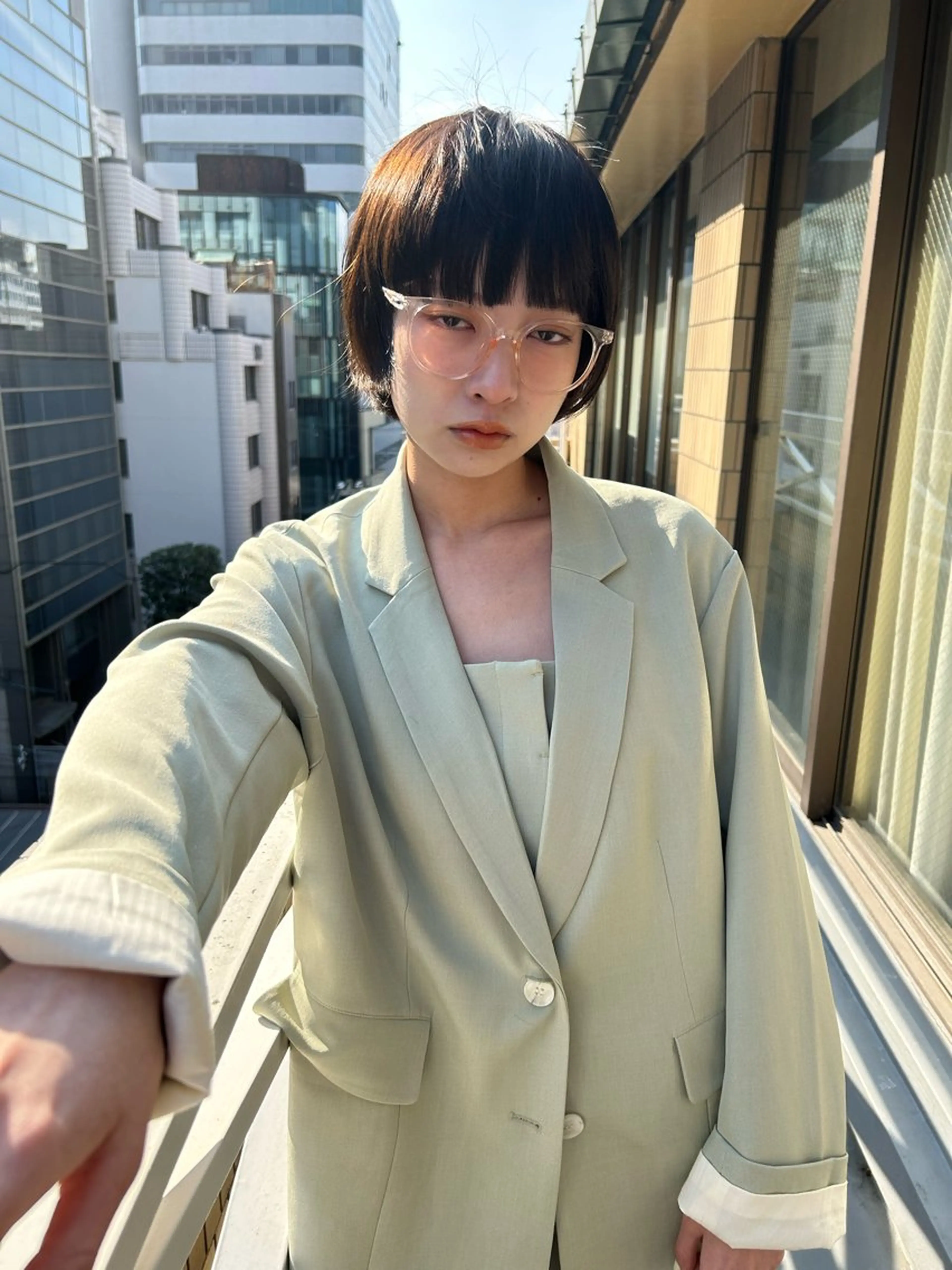 ショート カラー カット ヘアカラー トリートメント ショート/ボブ専門 宮脇美奈/南船場のヘアスタイル