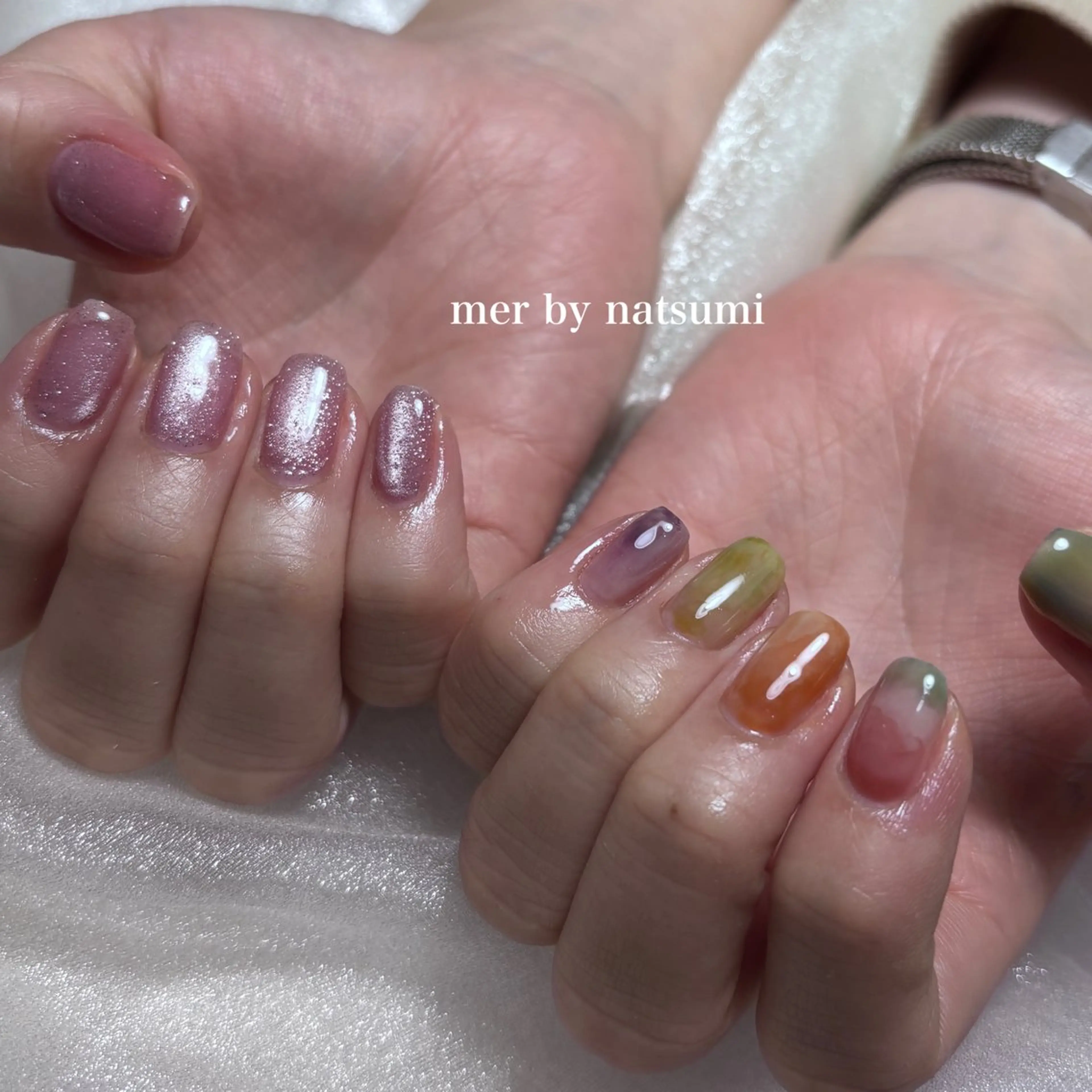 ミディアム mer natsumiのネイルデザイン