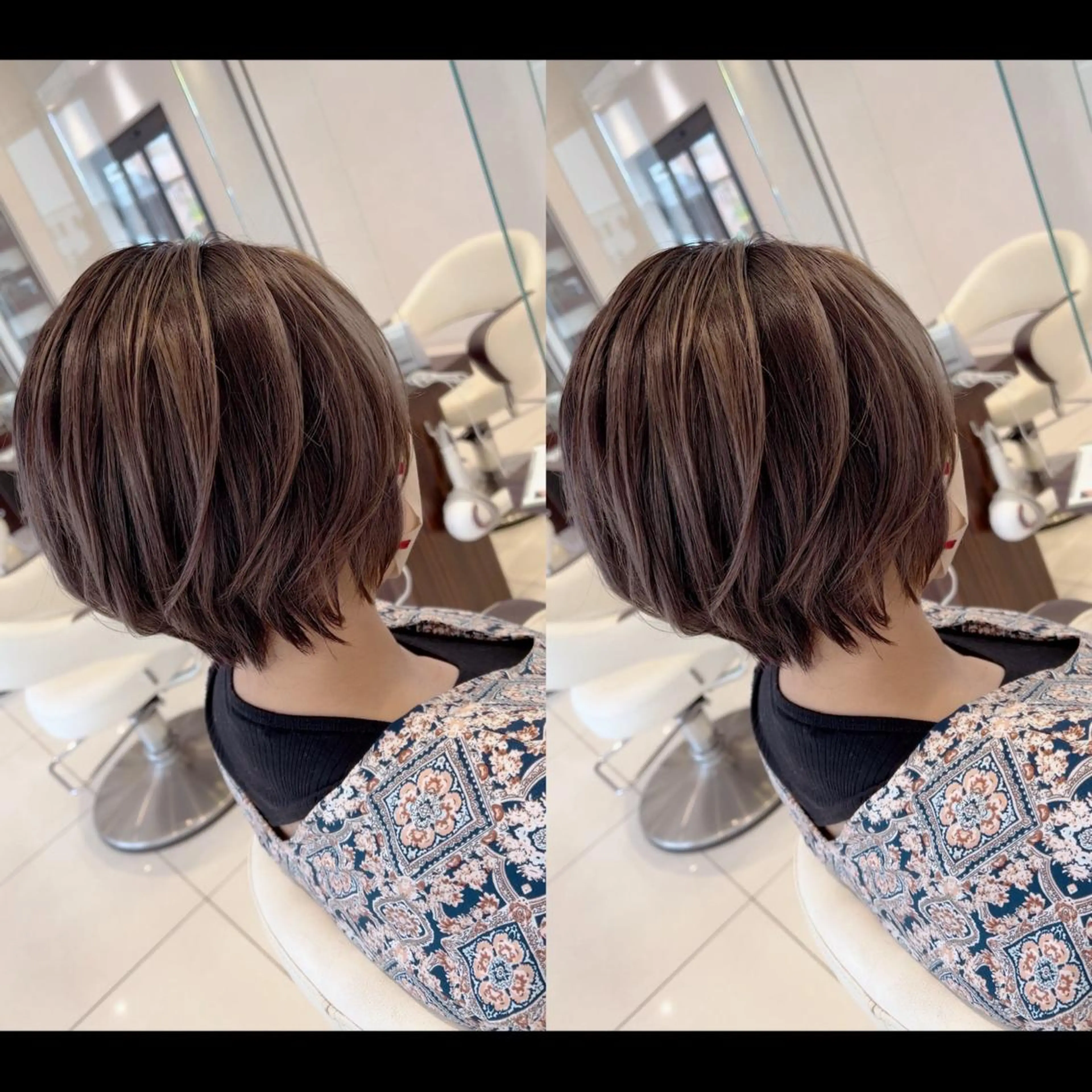 ショート レイヤーカット earth甲府昭和店 東　允のヘアスタイル