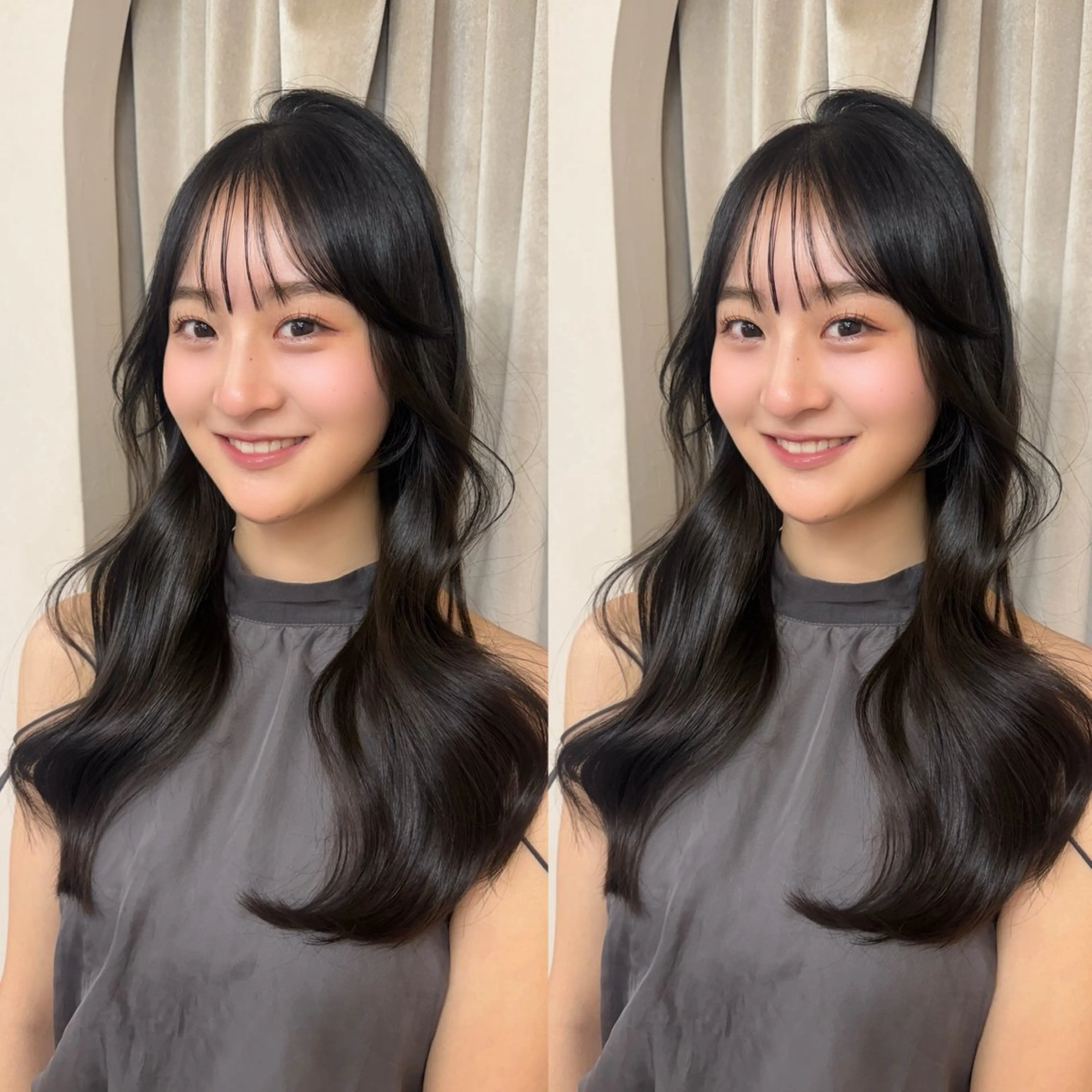 ロング カット ヘアカラー トリートメント ♡韓国/レイヤー カット/Ayana♡のヘアスタイル