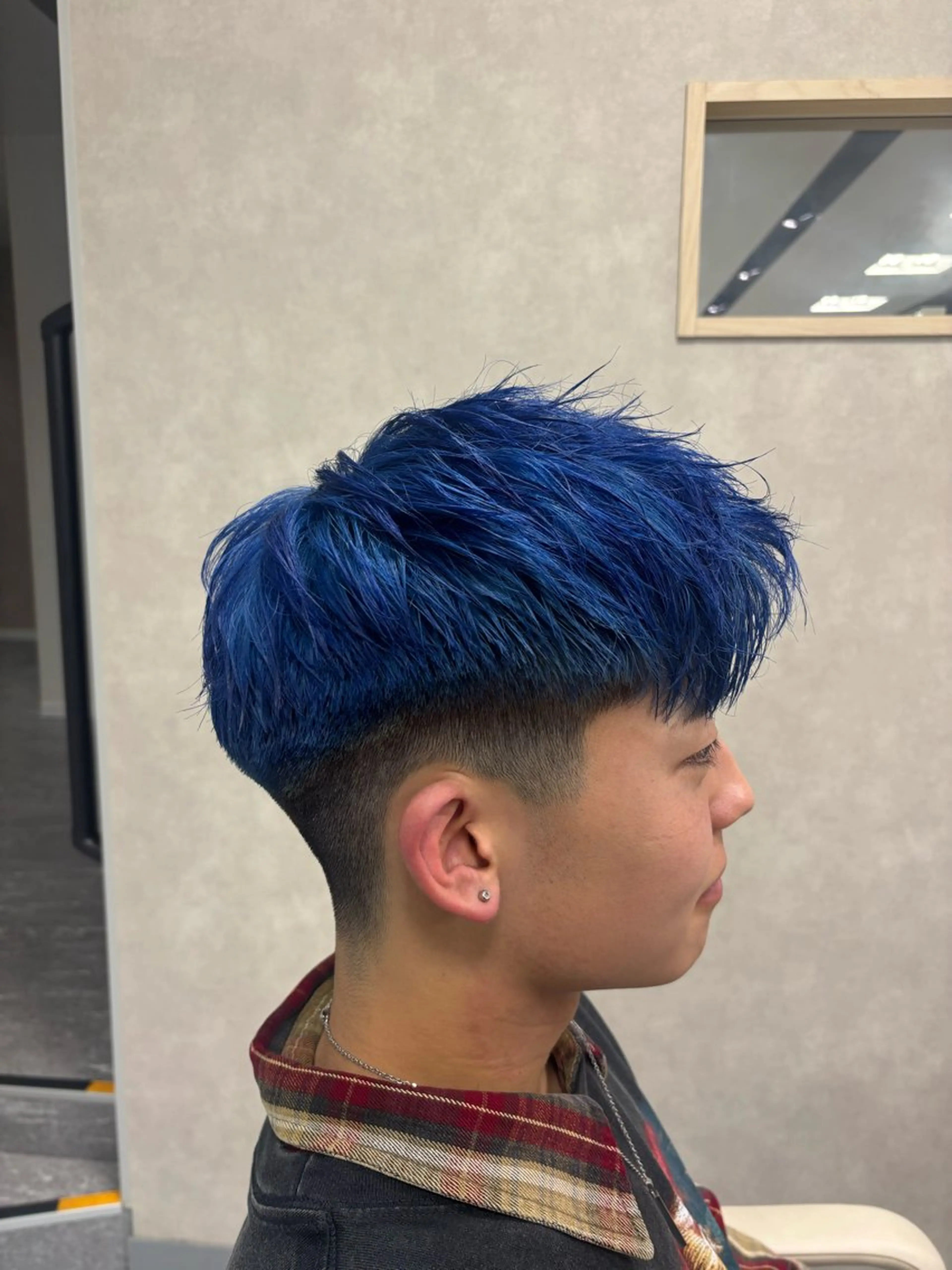 ショート カラー メンズ ヘアカラー メンズ特化韓国風 パーマスタイル/りんのヘアスタイル