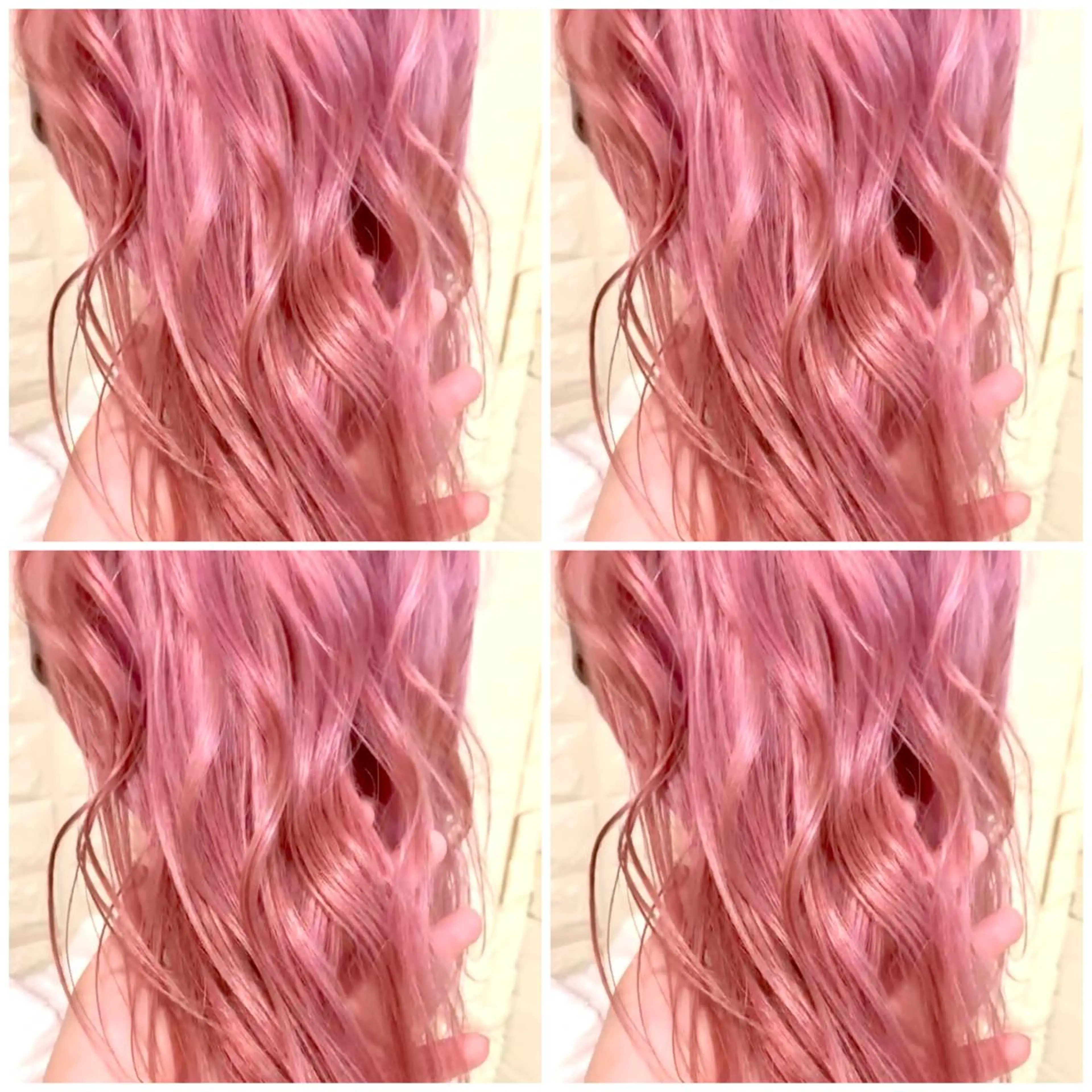 セミロング カラー ピンクカラー ホワイトピンク ヘアカラー トリートメント ハイトーン/ブリーチ 山崎　悠次のヘアスタイル