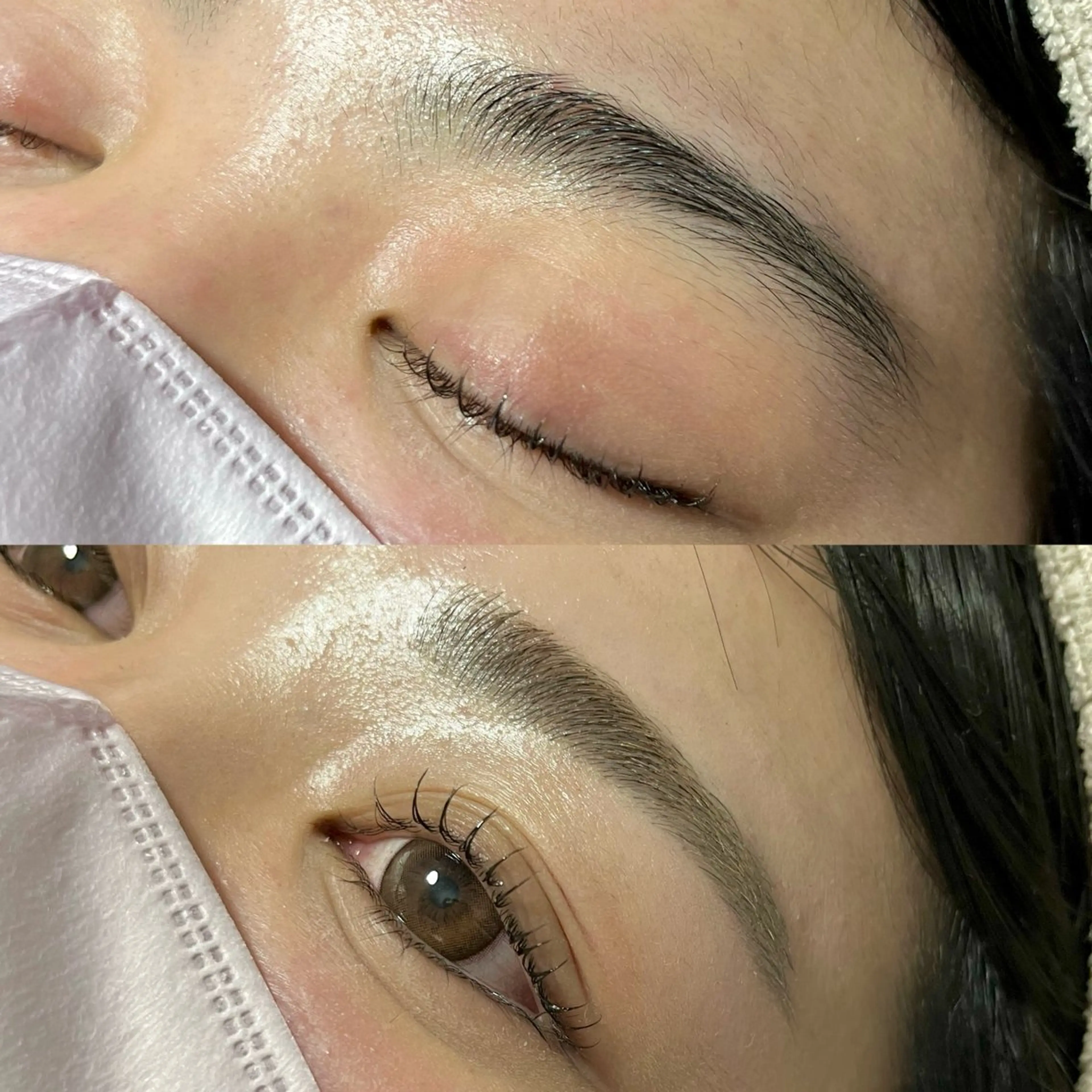 アイブロウ 眉毛ワックス脱毛 ワックス脱毛 眉カット その他(アイブロウ) ブリーチなしカラー ダブルカラーエクステのヘアスタイル