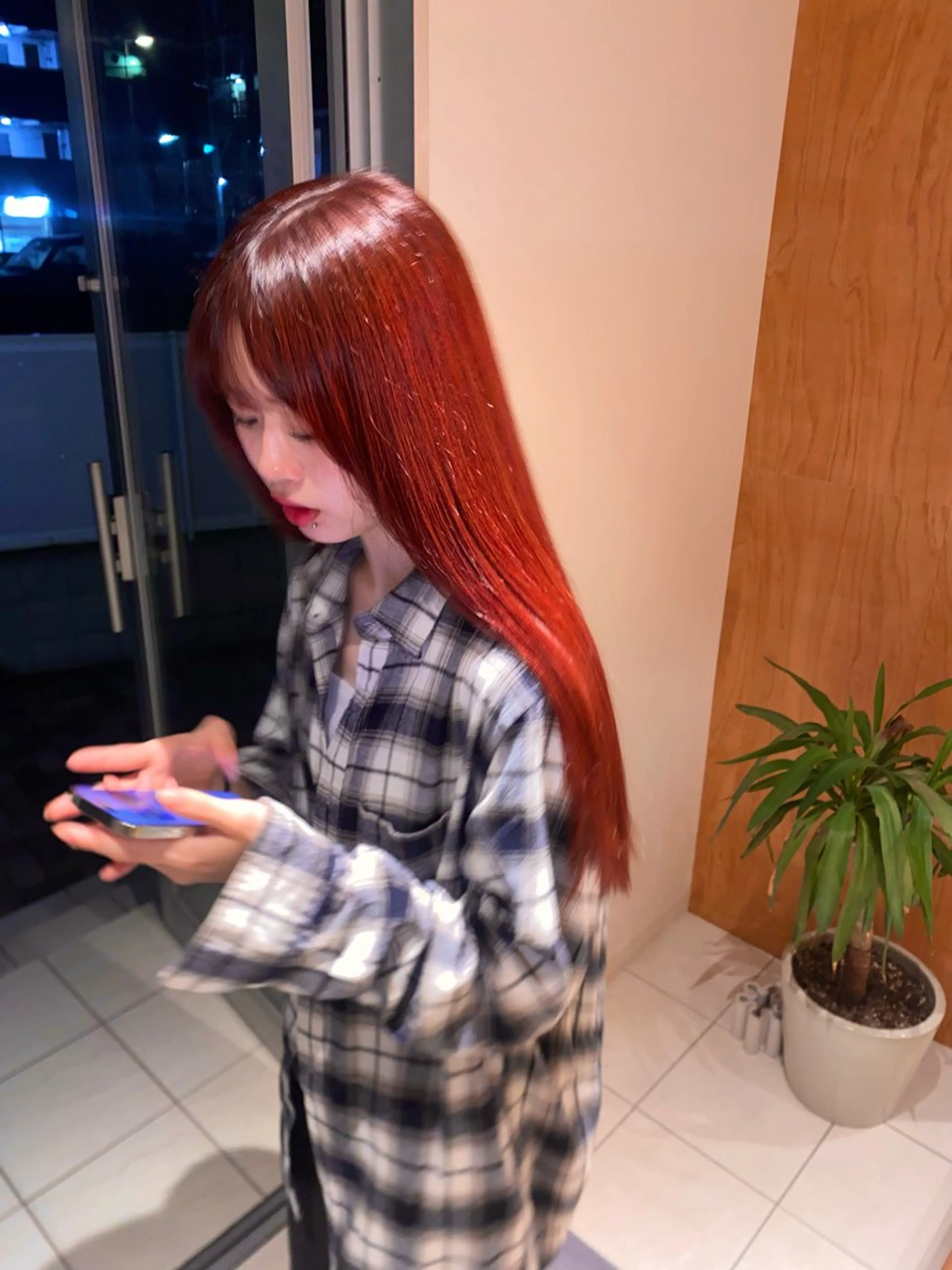 ブリーチなし高発色カラー🌹+Aujuaトリートメント🫧の写真