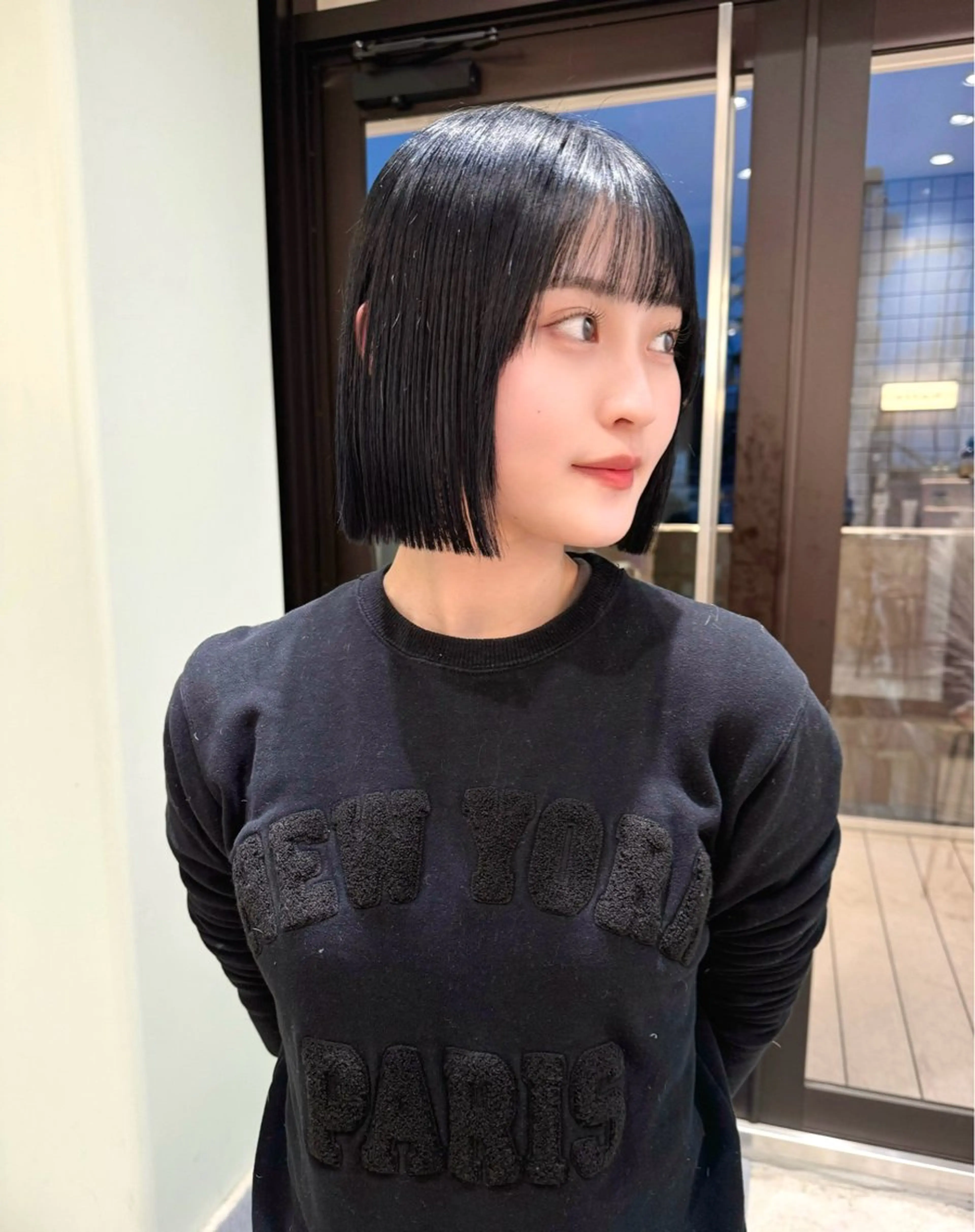 ショート ボブ タンバルモリ 韓国風ヘア 外ハネヘア タッセルボブ /DAIKIのヘアスタイル