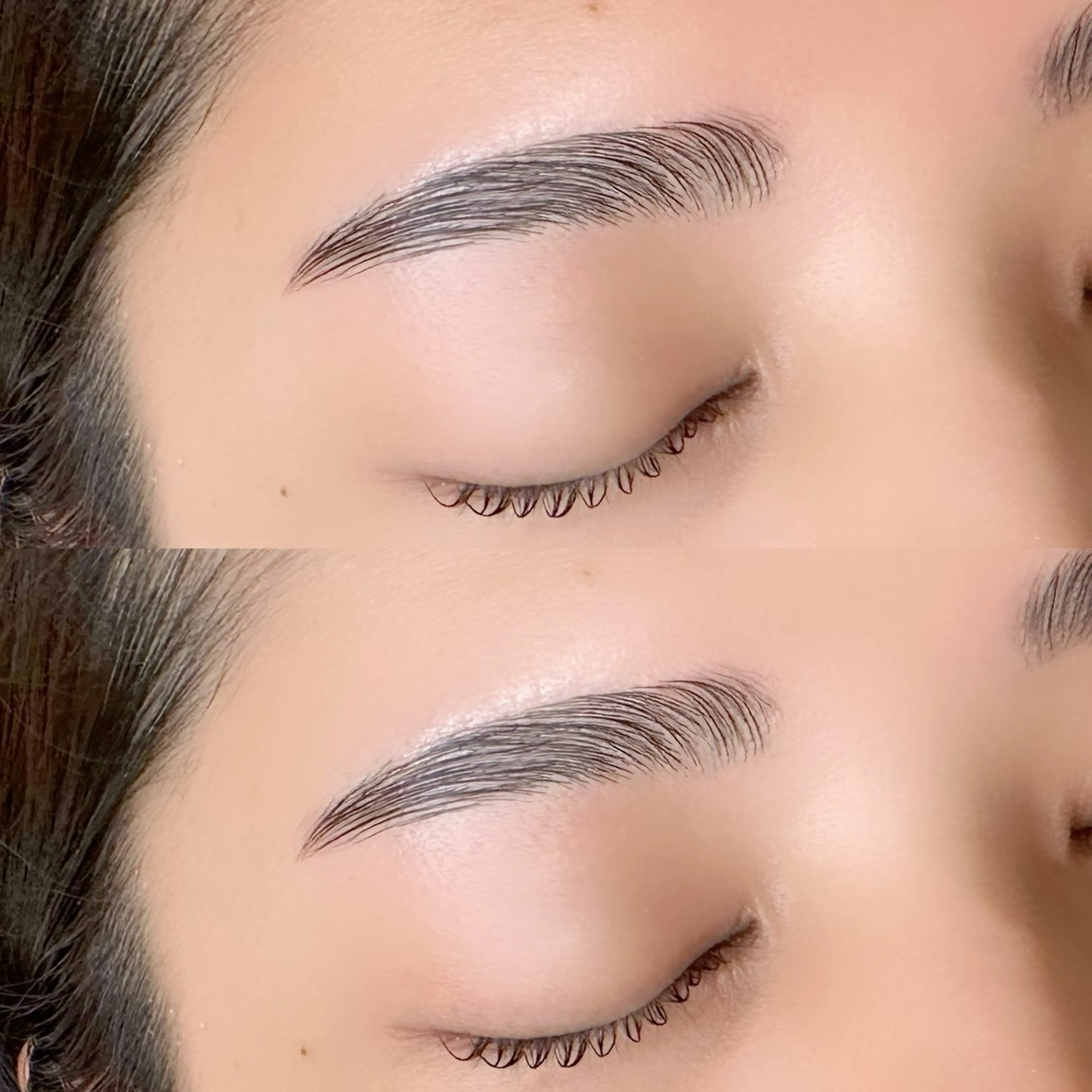 眉毛ワックス+上パリジェンヌラッシュリフト🎀束感仕上げ🫧指名料込みの写真