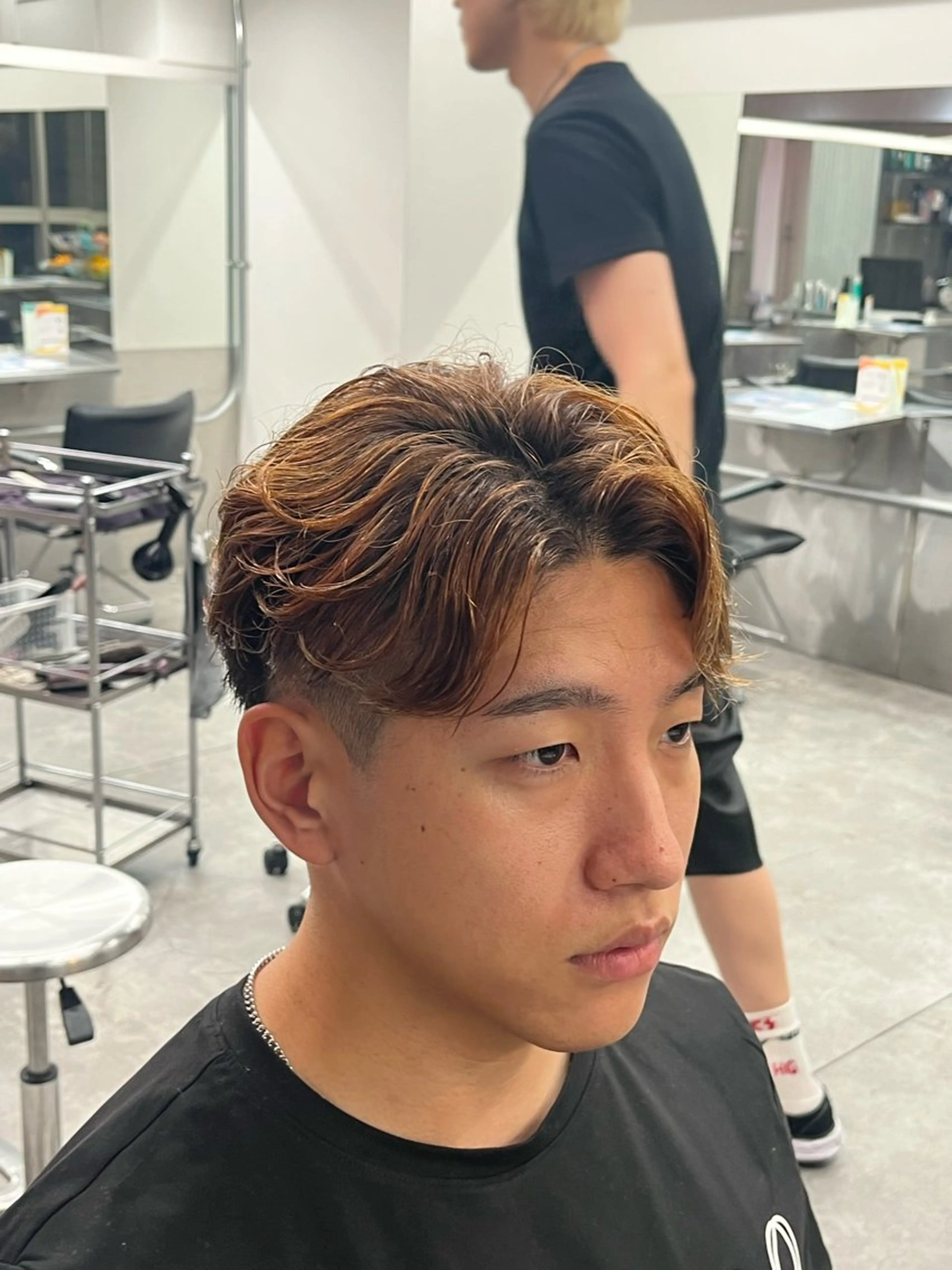 ショート パーマ メンズ フェザーパーマ メンズパーマ カット ヘアカラー パーマ 縮毛矯正 ヘッドスパ ヘアセット メンズ特化/パーマ /フェード/洋輔のヘアスタイル