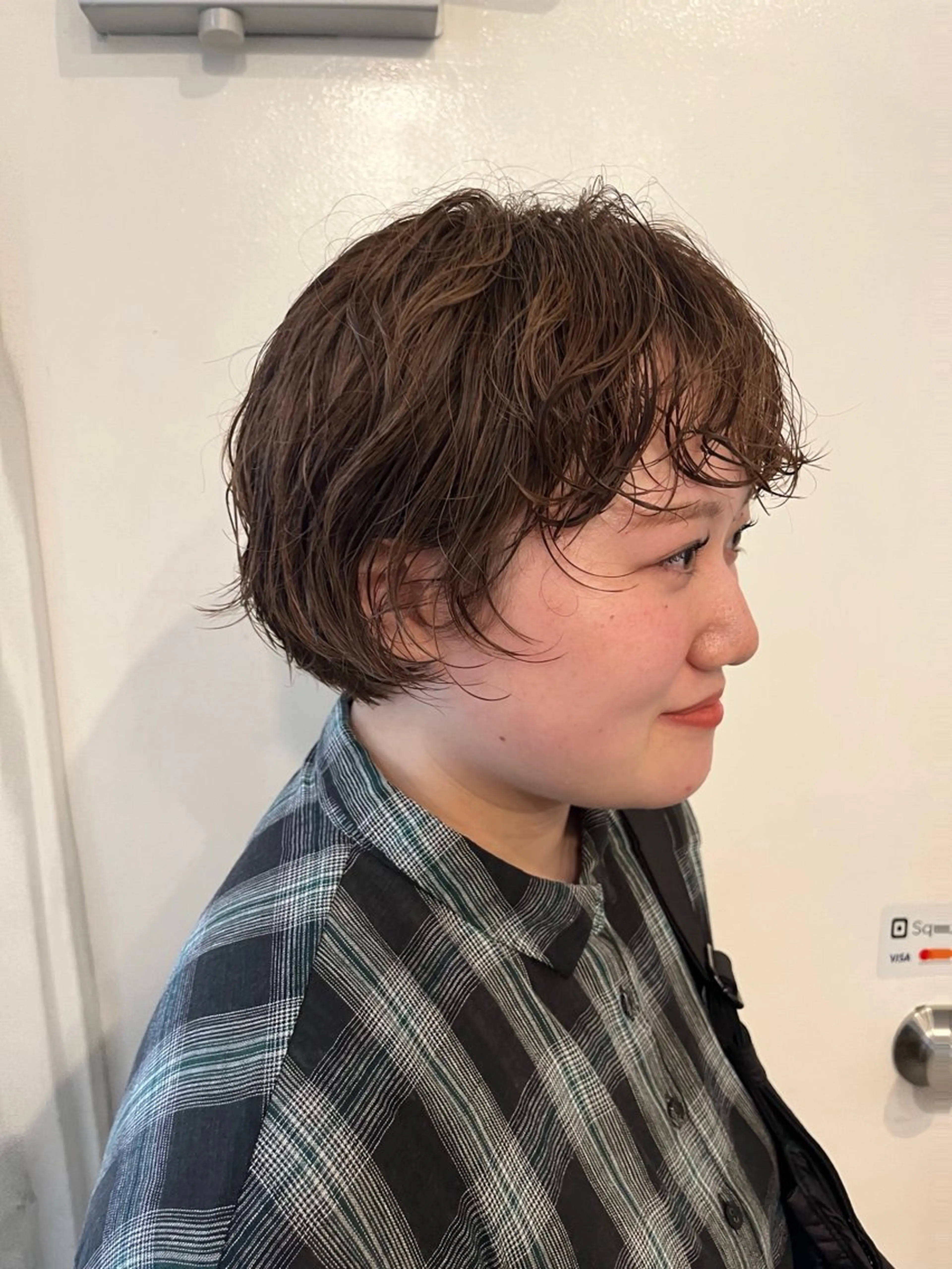 ショート カラー パーマ パーマ ✴︎UNU ✴︎モエカのヘアスタイル