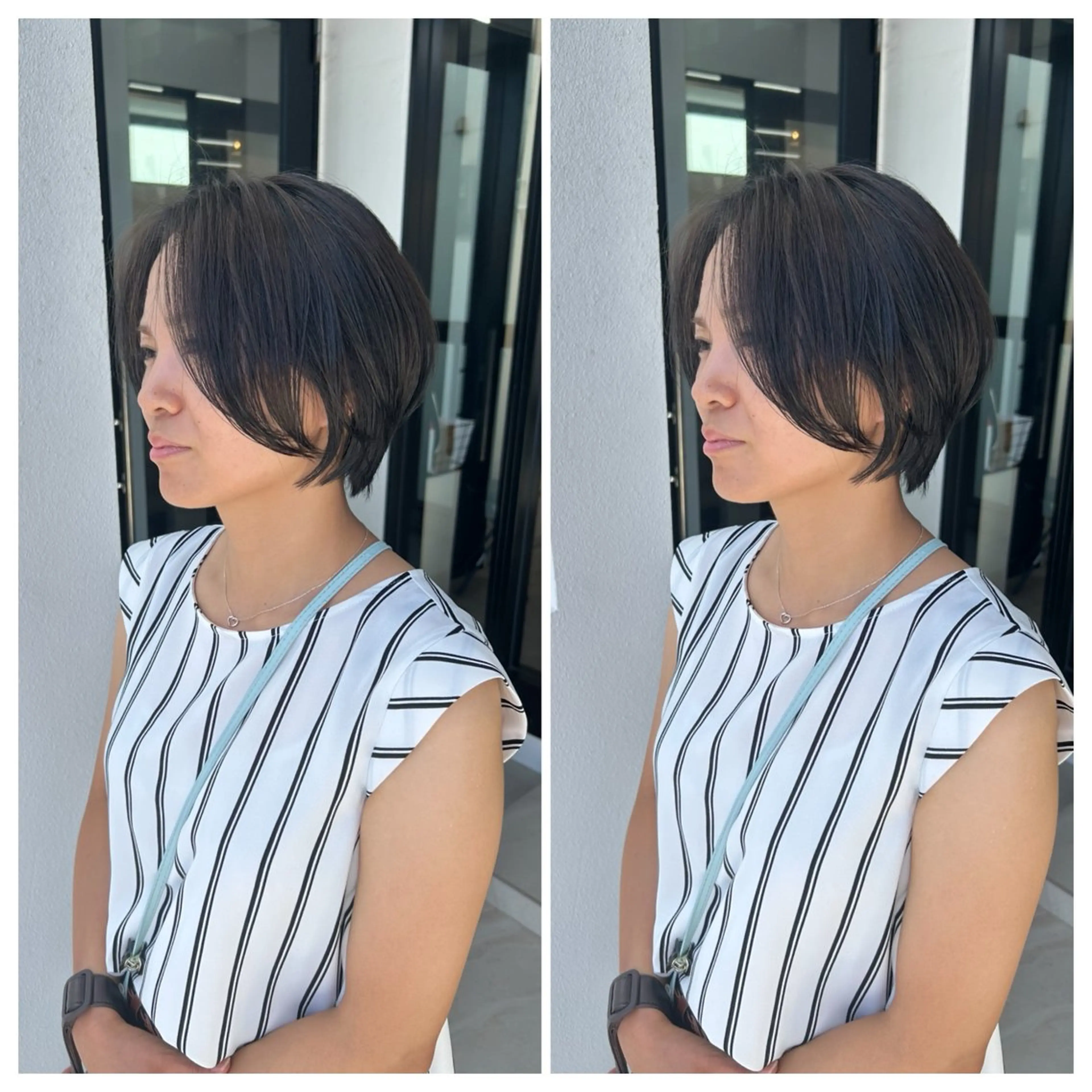 ショート カラー アッシュ アッシュブラウン ブラウンカラー 透明感カラー 富原 そらのヘアスタイル