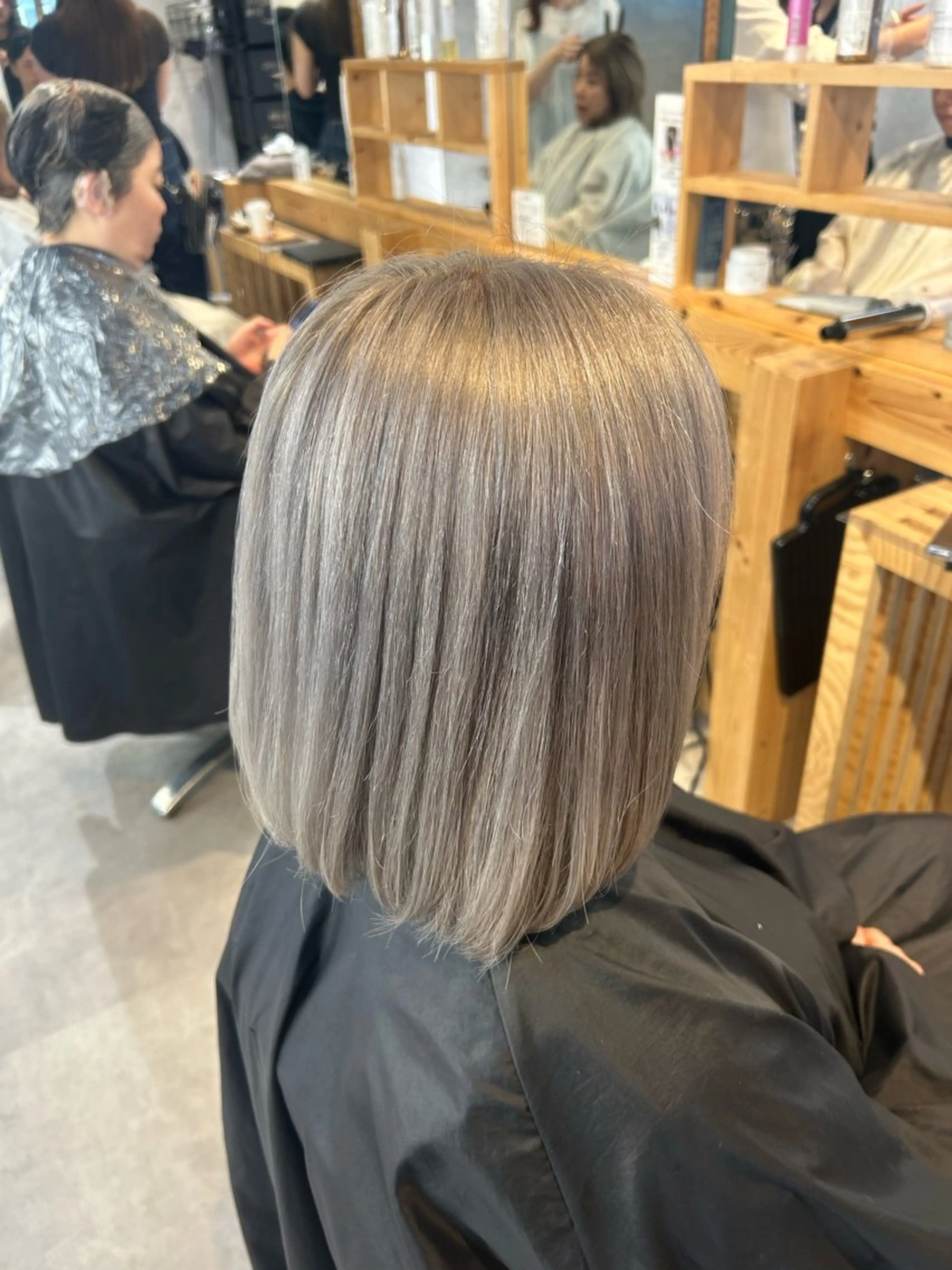 セミロング カラー ヘアアレンジ Sia中野新橋 『JUNYA』のヘアスタイル