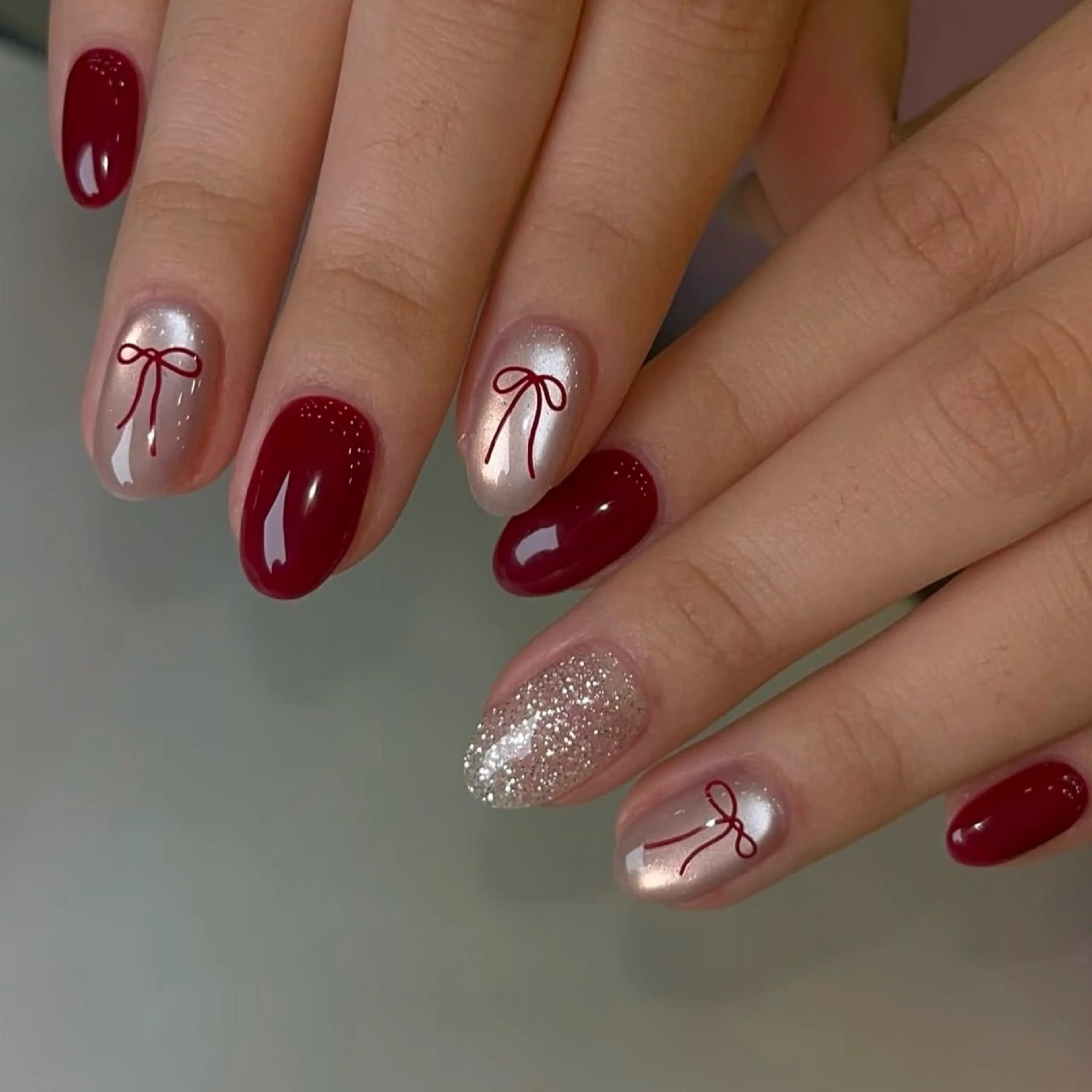 ネイル 持ち込み ニュアンスネイル ハンドネイル はなネイル所属・R_nail xixiのネイルデザイン