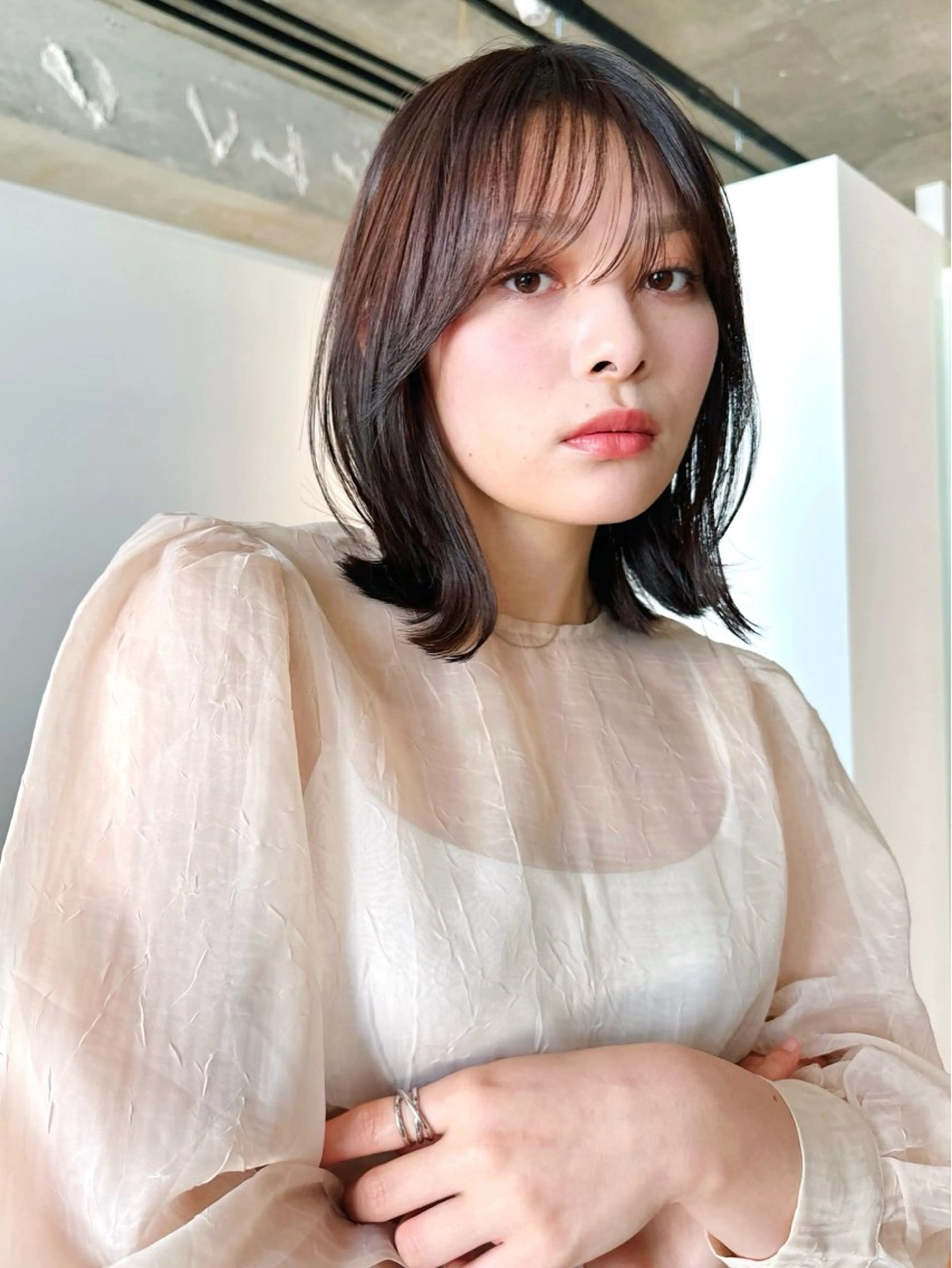 ショート カラー パーマ 🫧小顔×似合わせ× 透明感カラー🫧のヘアスタイル