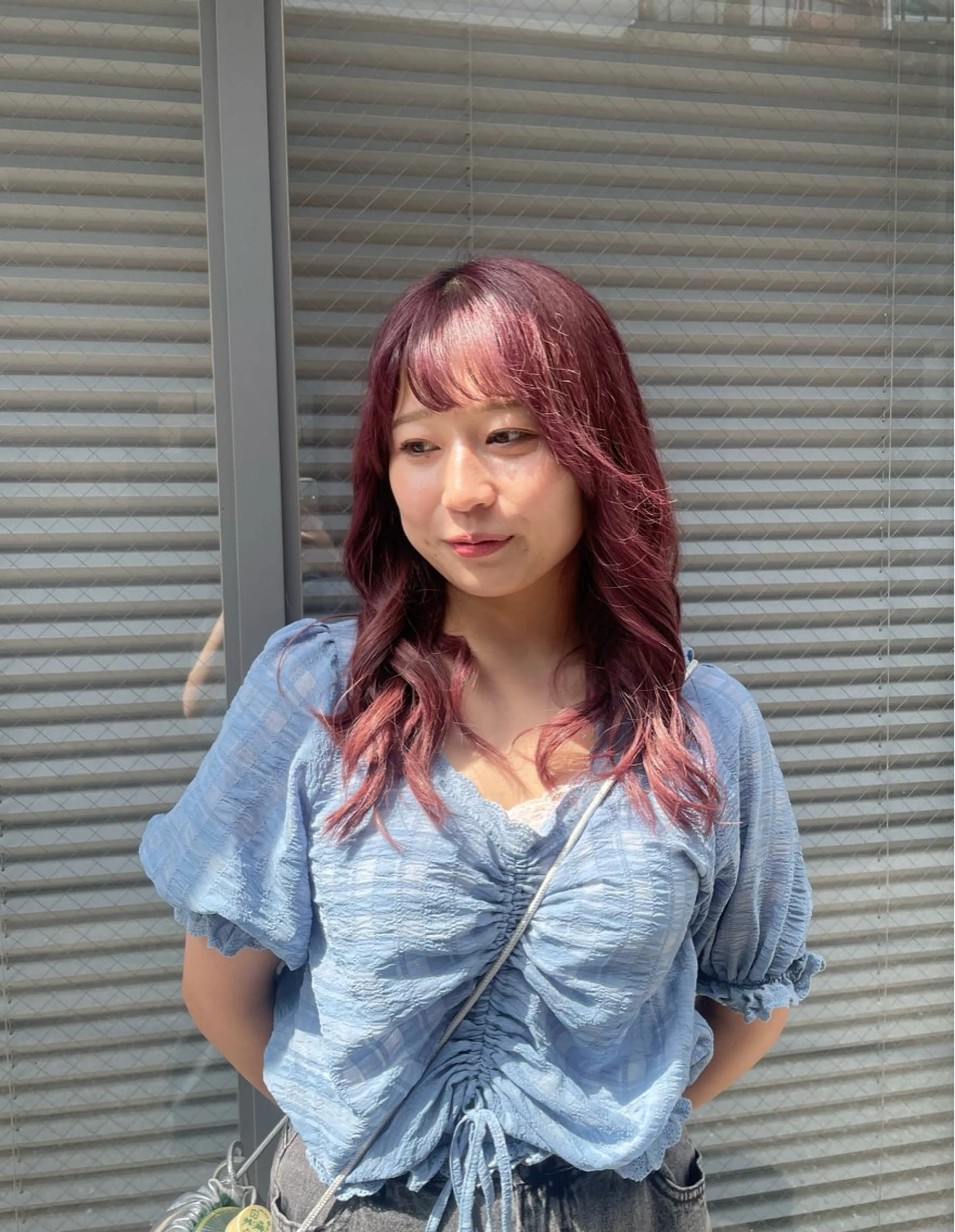 カラー ブリーチ 透明感カラー ピンクカラー カット ヘアカラー 🪸暖色艶カラー/ shiori🫧のヘアスタイル