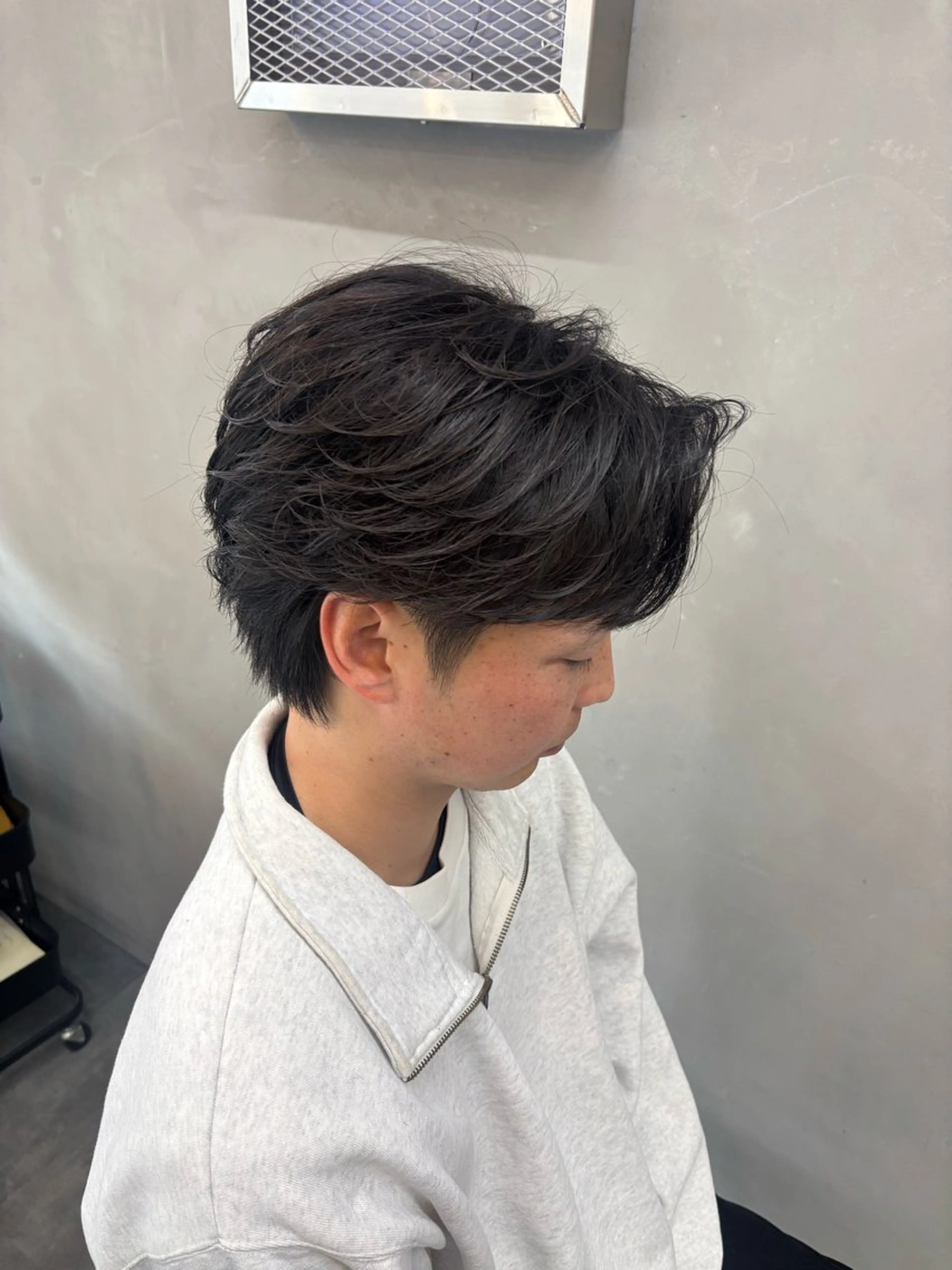 ショート メンズ カット パーマ 鹿児島 TSUBASAのヘアスタイル