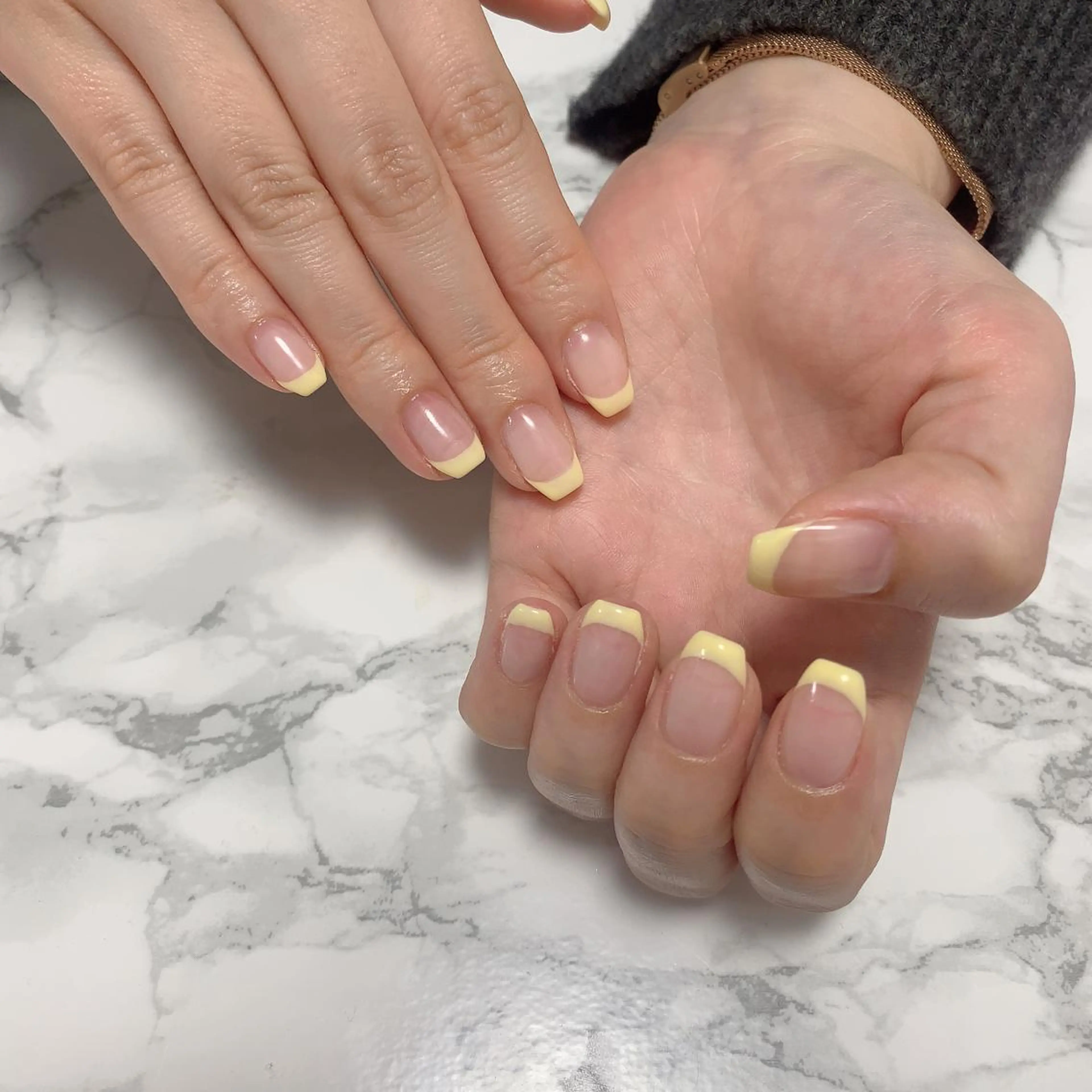 ネイル はな💎ネイル ワンホン、長さ出しのネイルデザイン