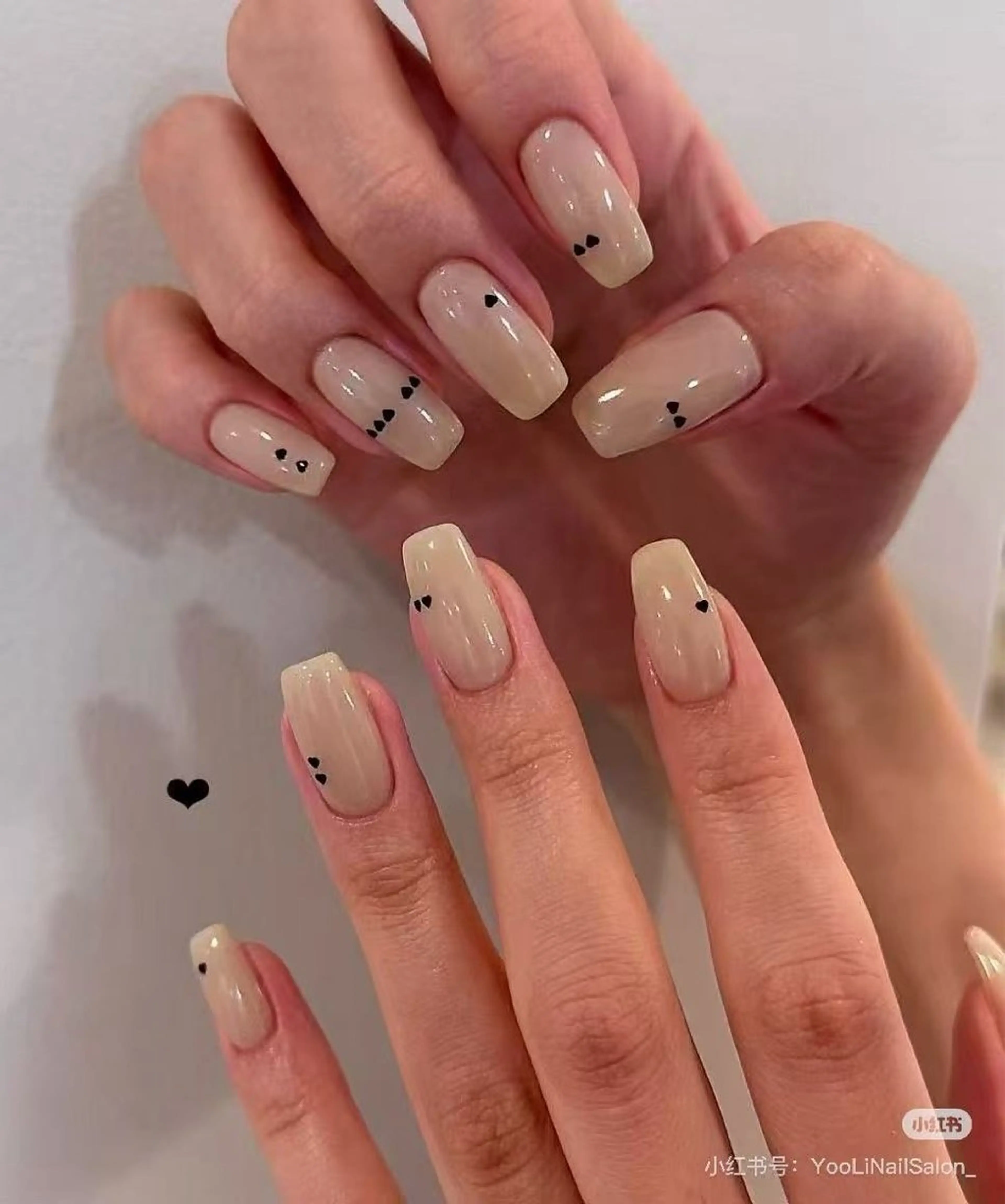 ネイル アートネイル オーロラネイル チークネイル フレンチネイル ガラスフレンチ ハンドネイル 🎀🎀YooLi Nail Salonのネイルデザイン