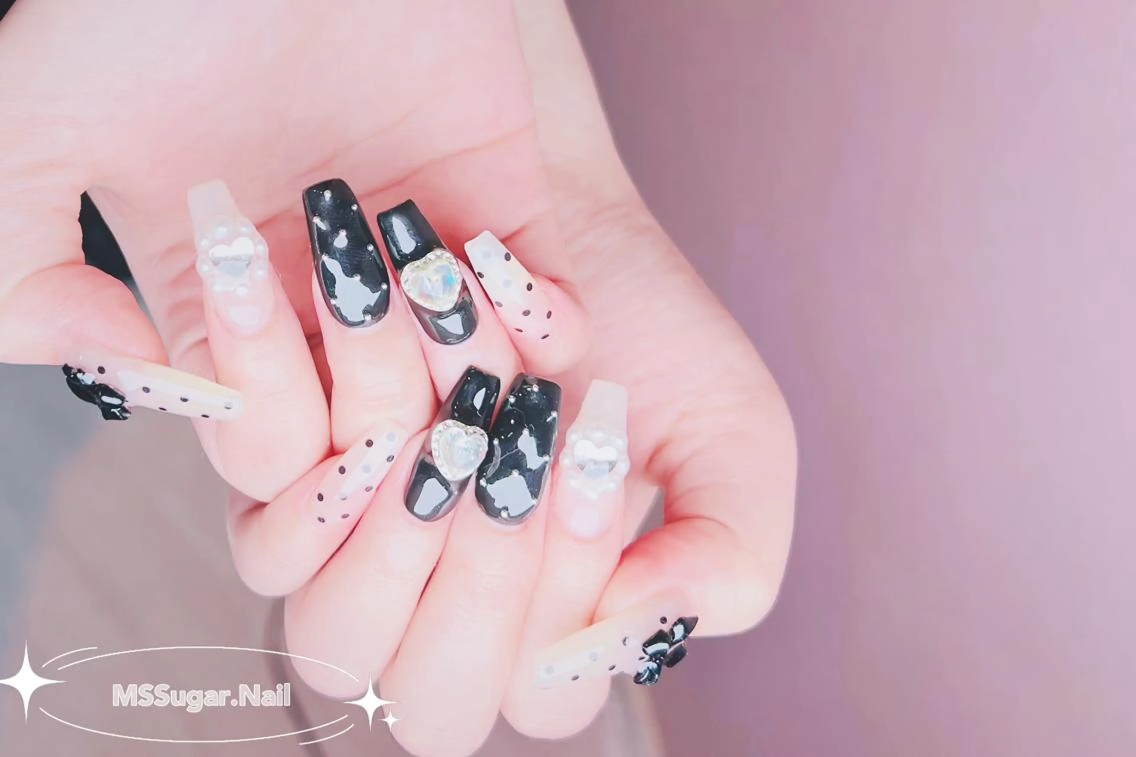 ネイル ロングネイル スカルプネイル ネイルチップ ワンホンネイル ハンドネイル MSSugar Nailのネイルデザイン