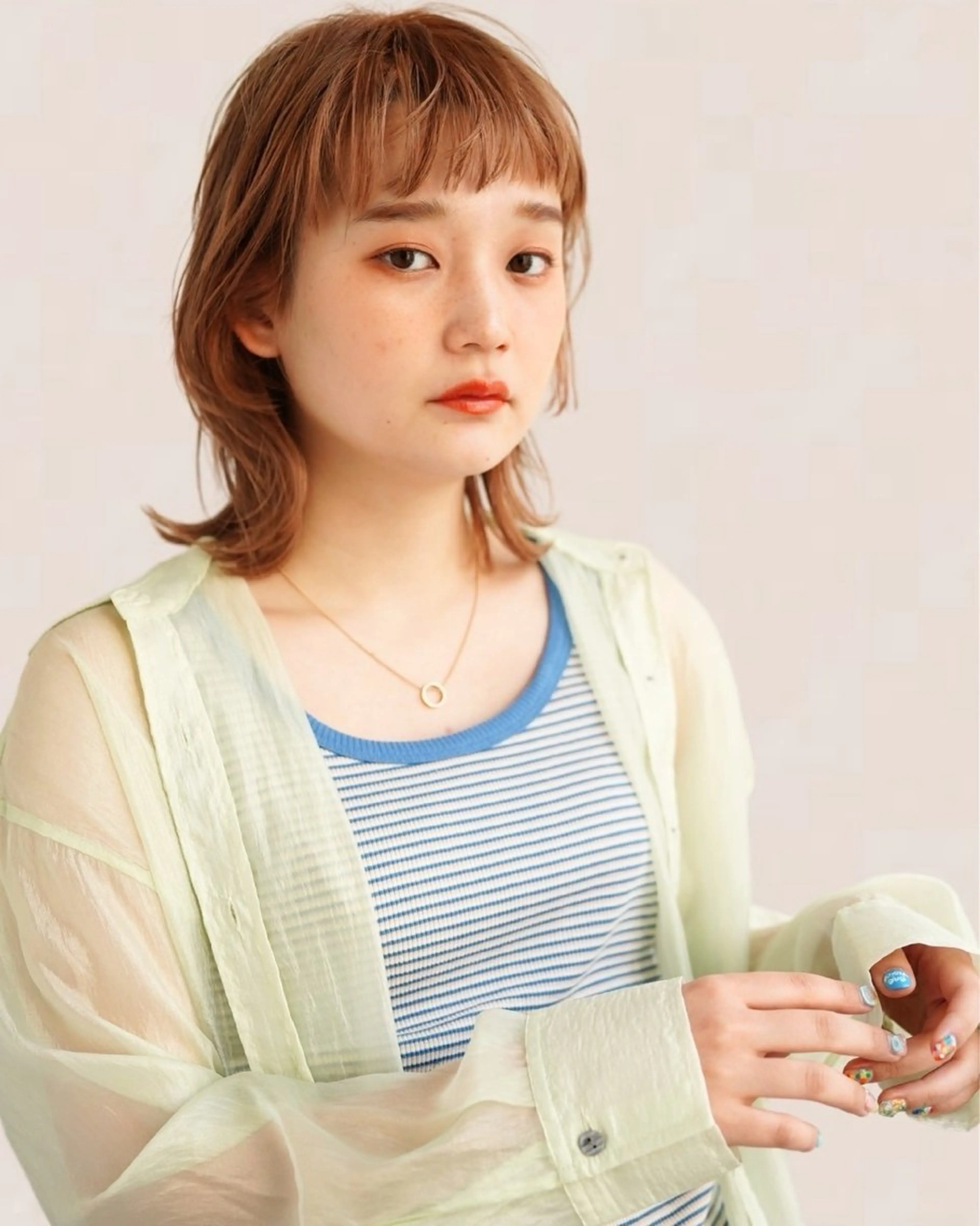 ミディアム カラー 銀座⚜️【脱白髪染め 美髪矯正】トグチのヘアスタイル