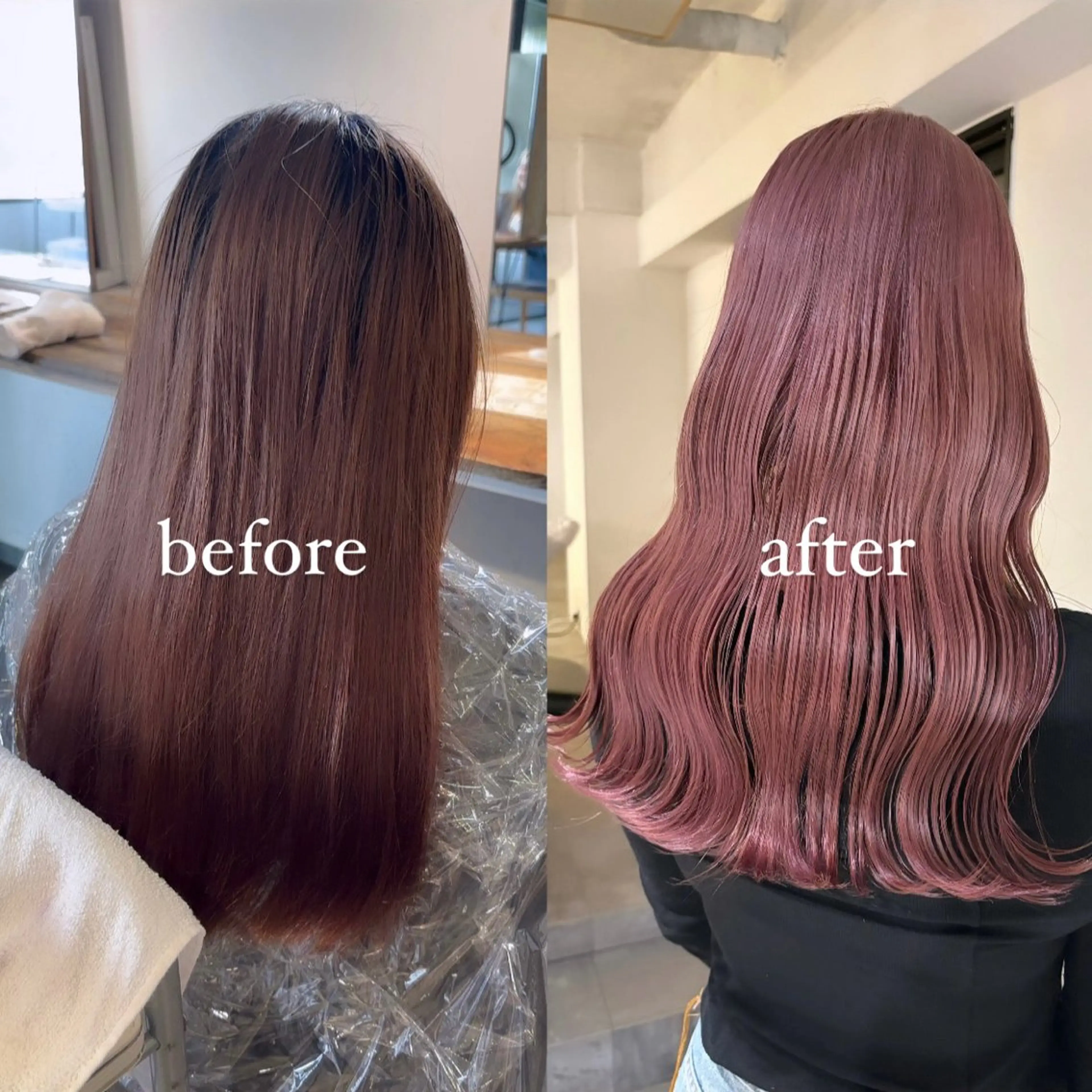 ロング カラー ブリーチ ケアブリーチ ダブルカラー ラベンダーカラー ピンクカラー ヘアカラー トリートメント 暖色カラー🍒 ケアブリーチ/akiのヘアスタイル