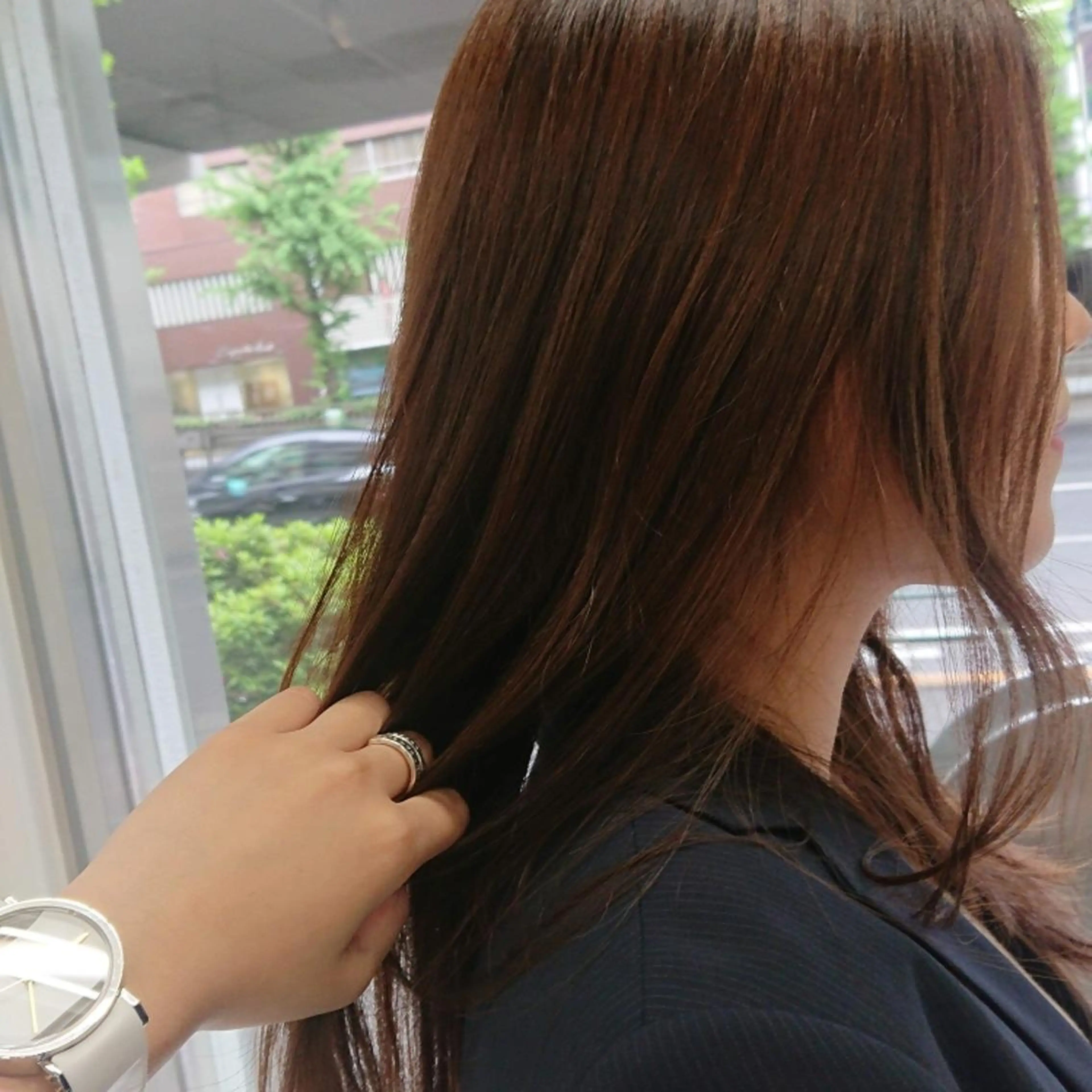 ロング カラー 顔まわりデザイン🌿 ふじこのヘアスタイル