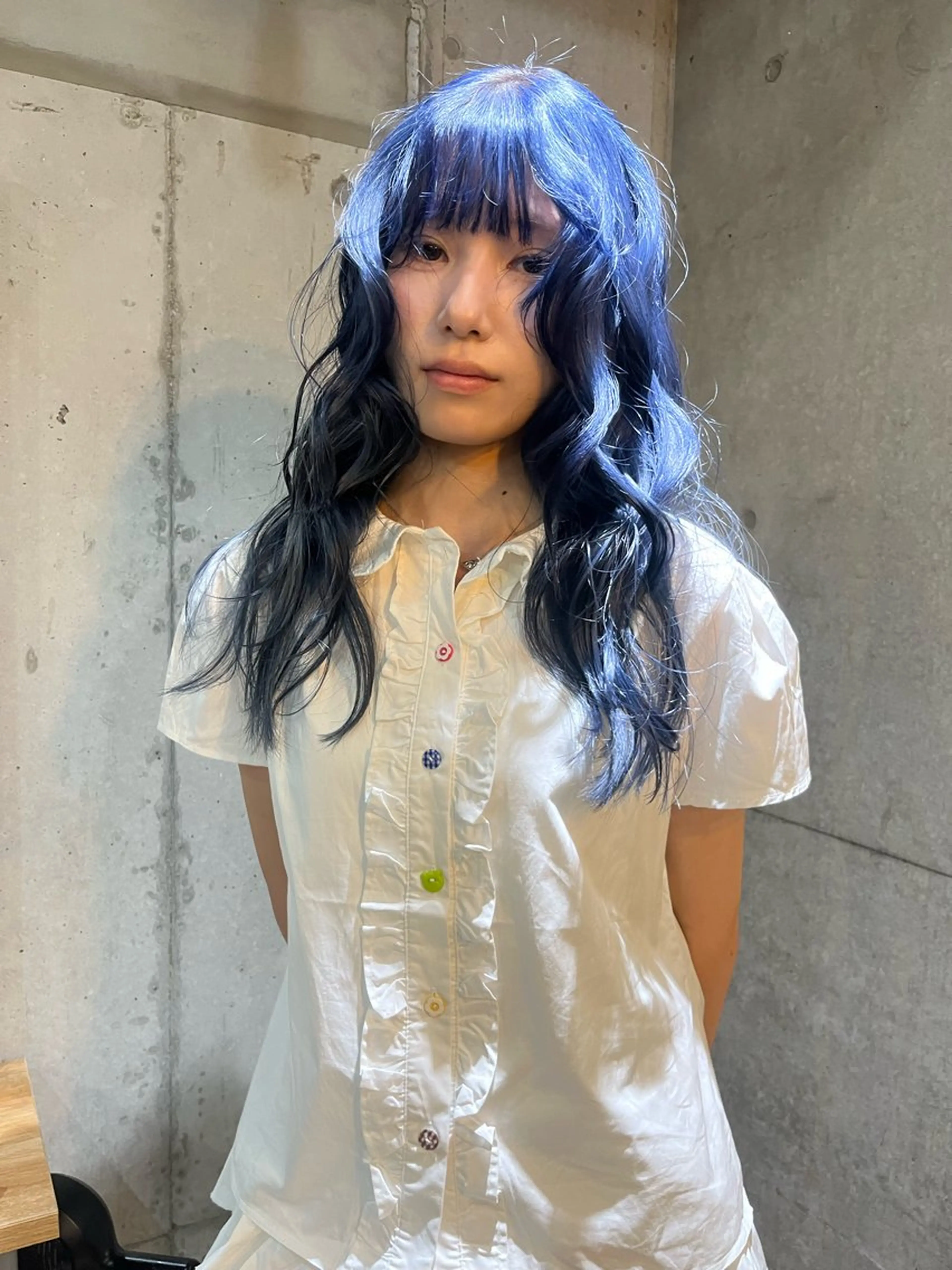 ロング カラー ヘアカラー トリートメント ハイトーン/顔まわり レイヤー/YUKAのヘアスタイル