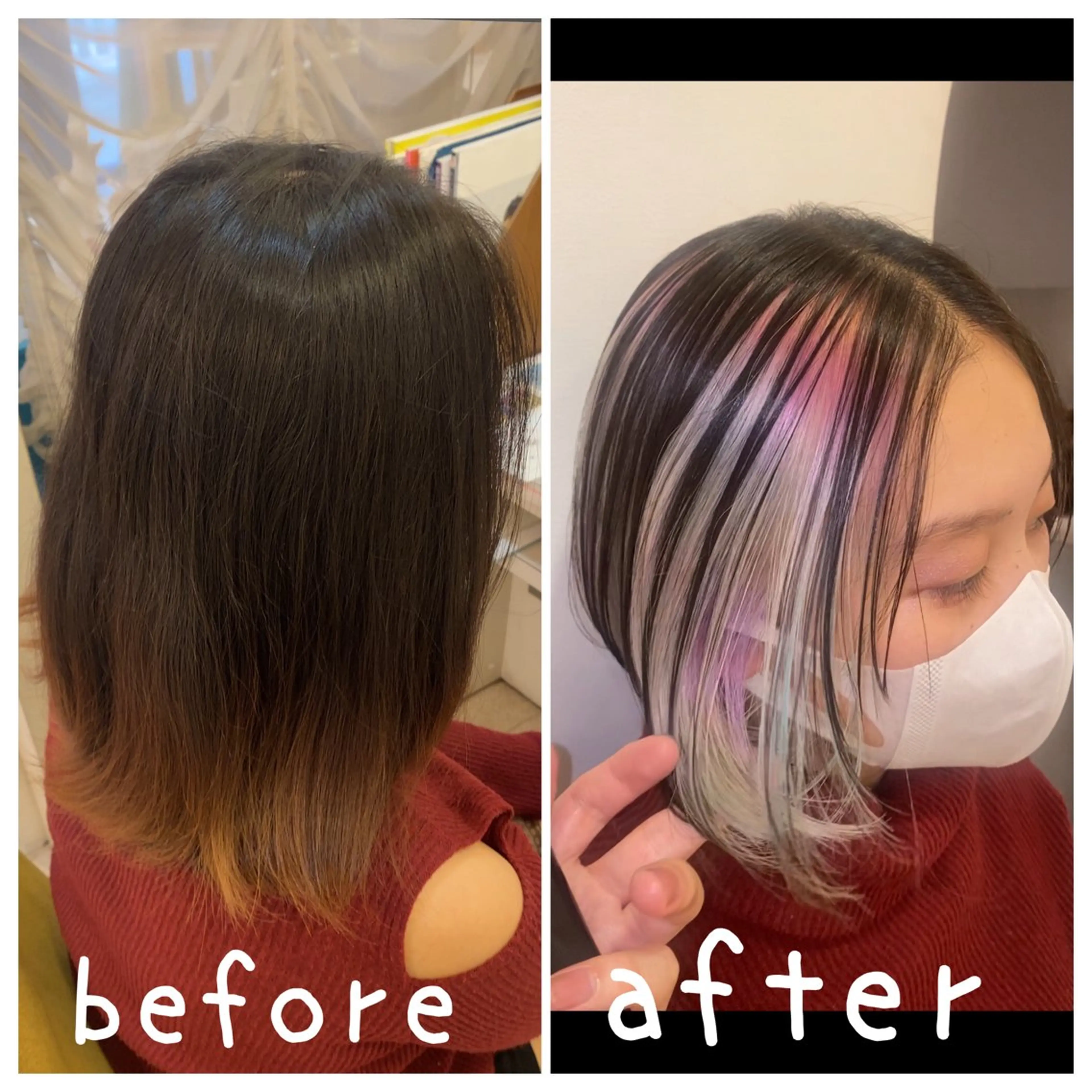 ミディアム カラー ブリーチ カット ヘアカラー トリートメント ブリーチ特化型🐯 Lita -ゆうや-のヘアスタイル