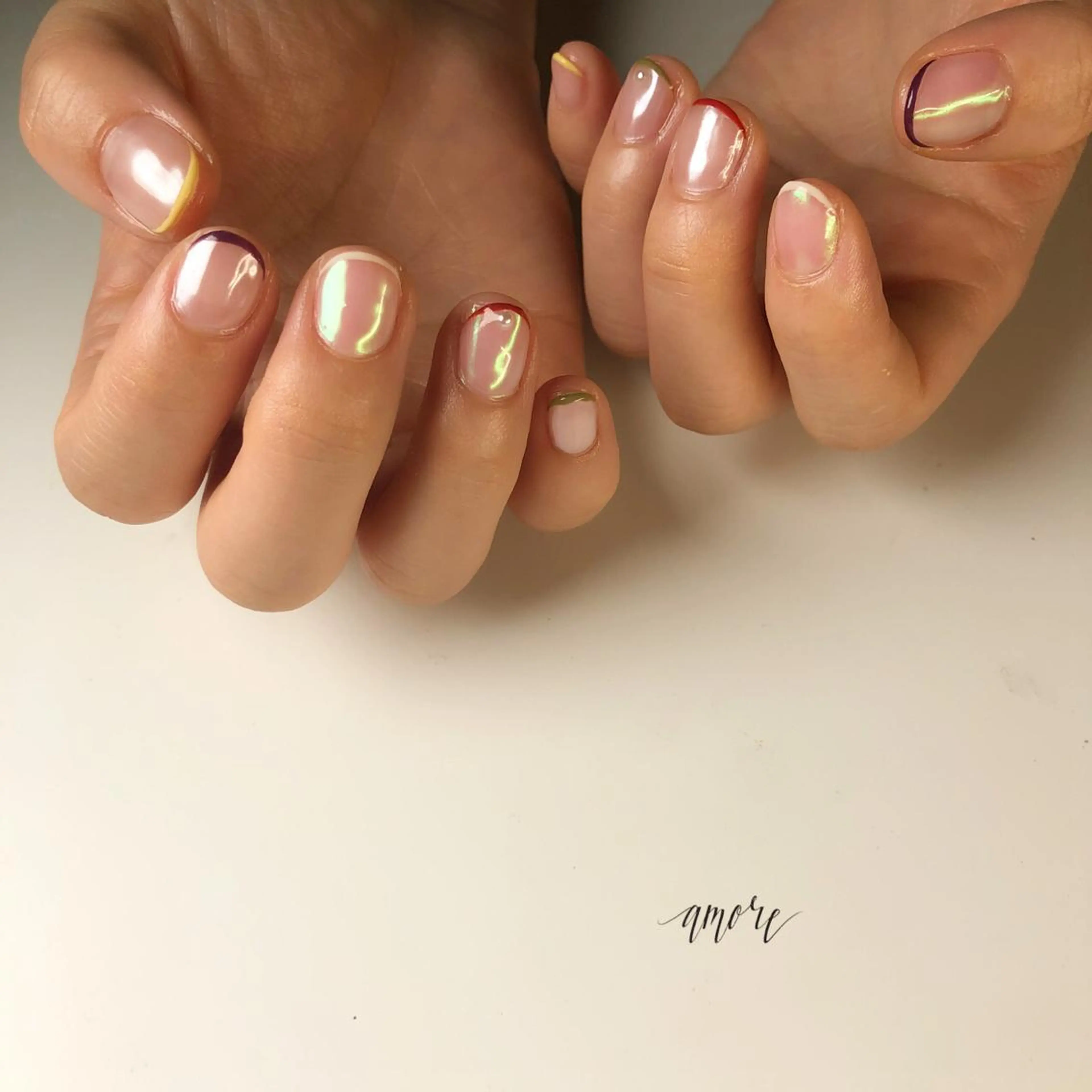 ネイル フレンチネイル ジェルネイル 氷ネイル・うるうるネイル マグネットネイル ミラーネイル You kyehwaのネイルデザイン