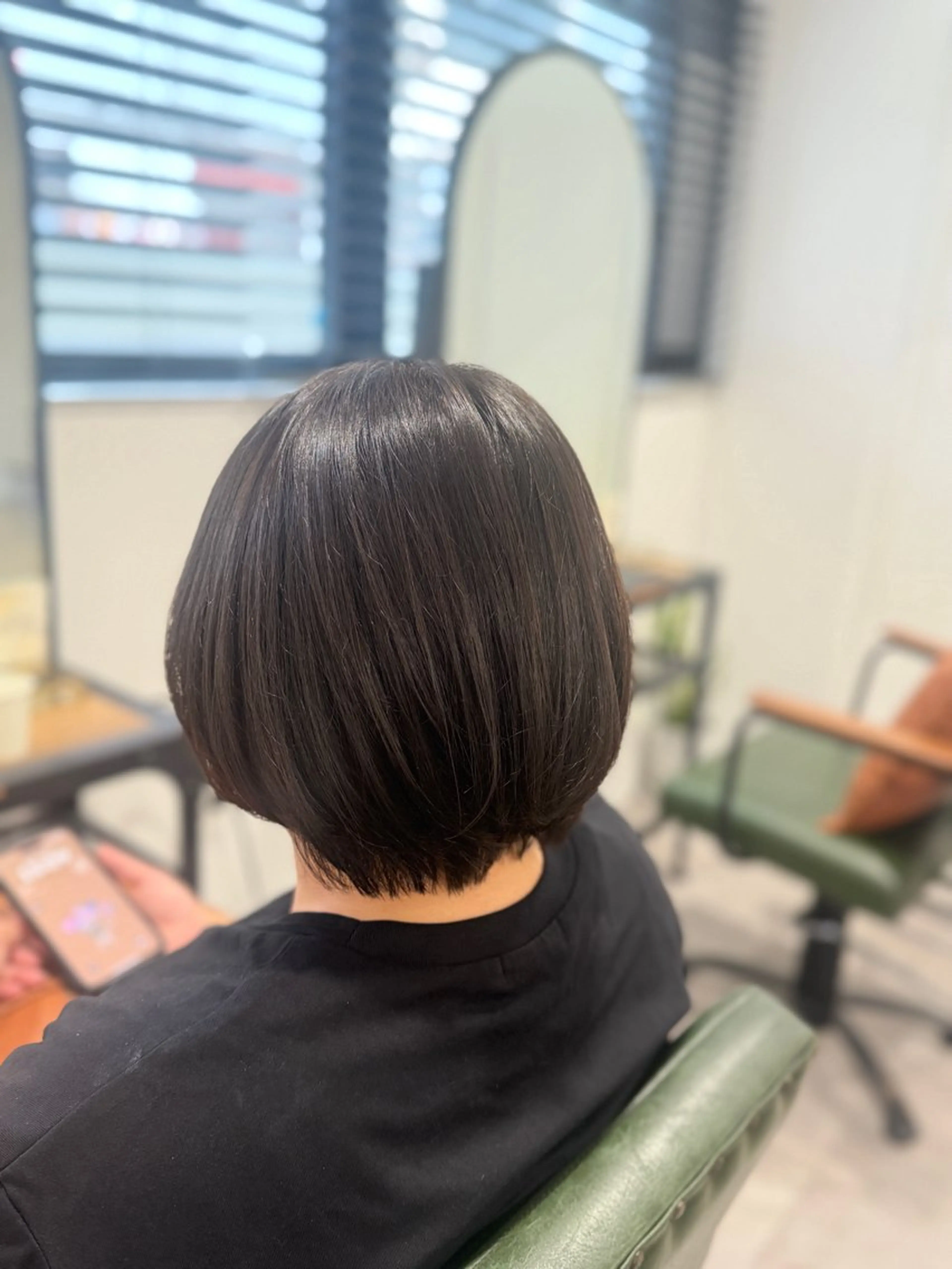 ショート カット ヘアカラー オリーブ🫒レイヤー /平尾/りの‎🤍のヘアスタイル