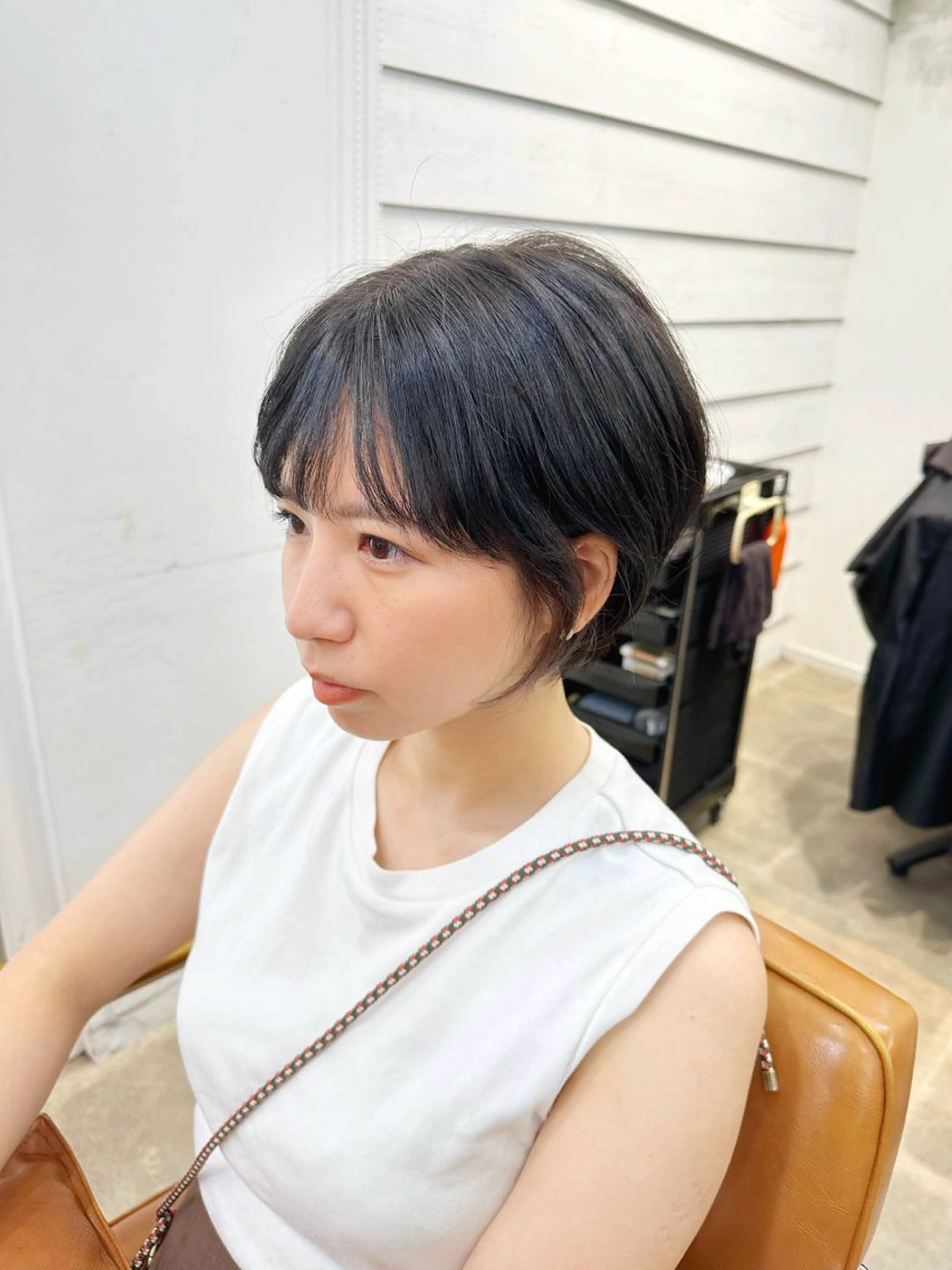 ショート ショートボブ ハンサムショート ボブ 髪質改善 タンバルモリ カット newline銀座所属・銀座ショート/ 大人ショート/金子涼のヘアスタイル