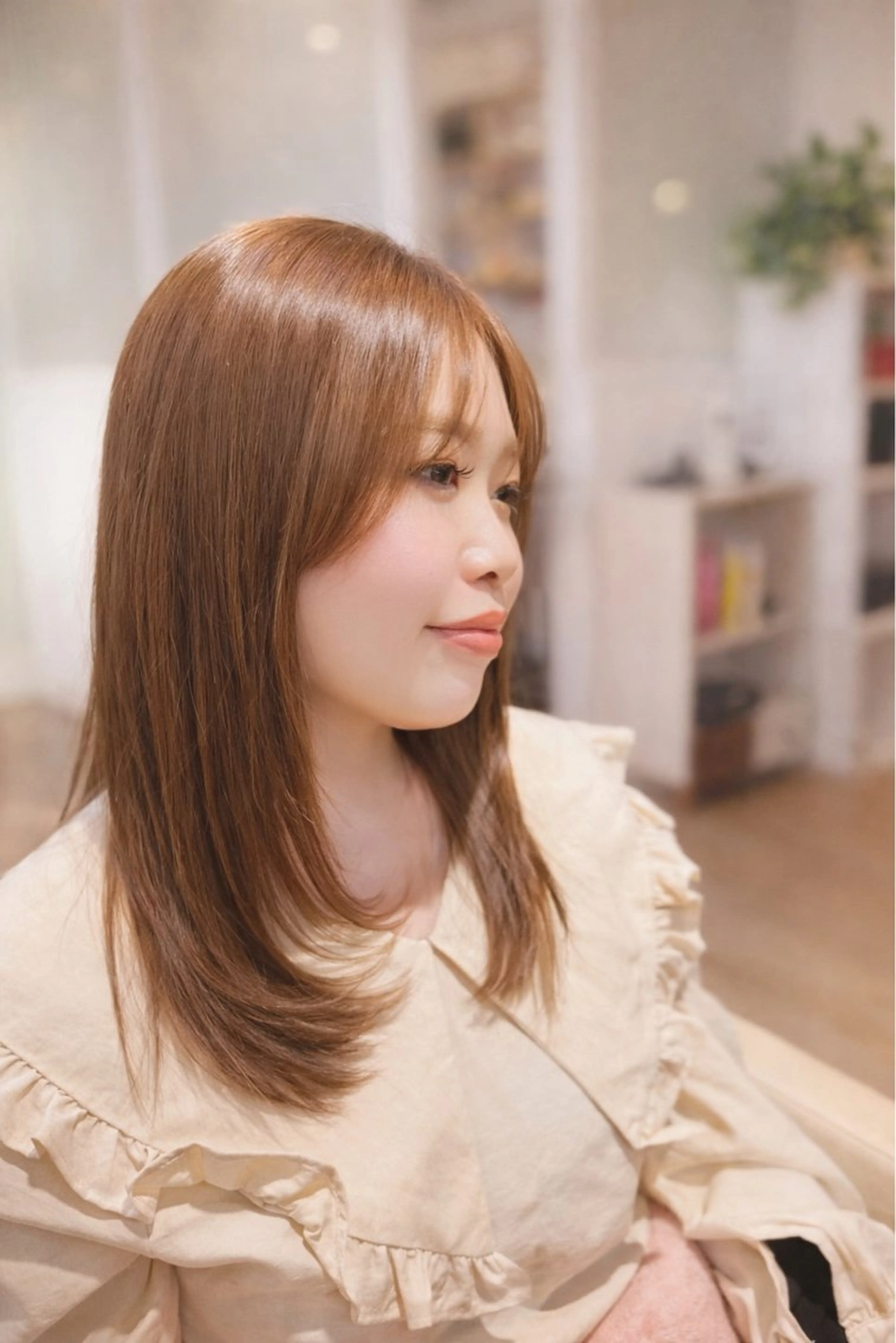 ロング ヘアカラー トリートメント ヘッドスパ 鎌田 美紗希のヘアスタイル