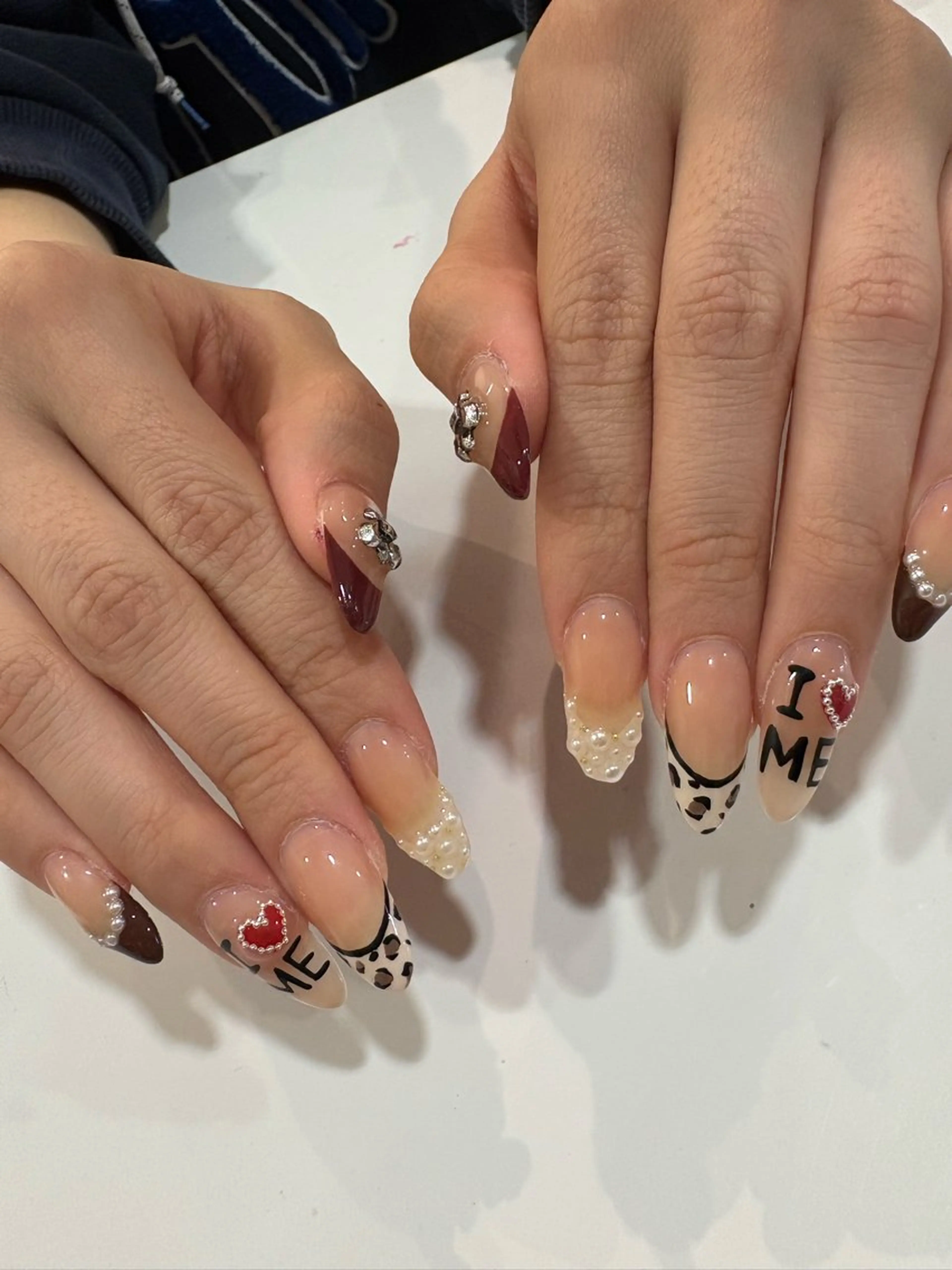 ミディアム ハンドネイル NAIL SALON FLOR所属・ワンホンネイル/ 韓国ネイルMAKIのネイルデザイン