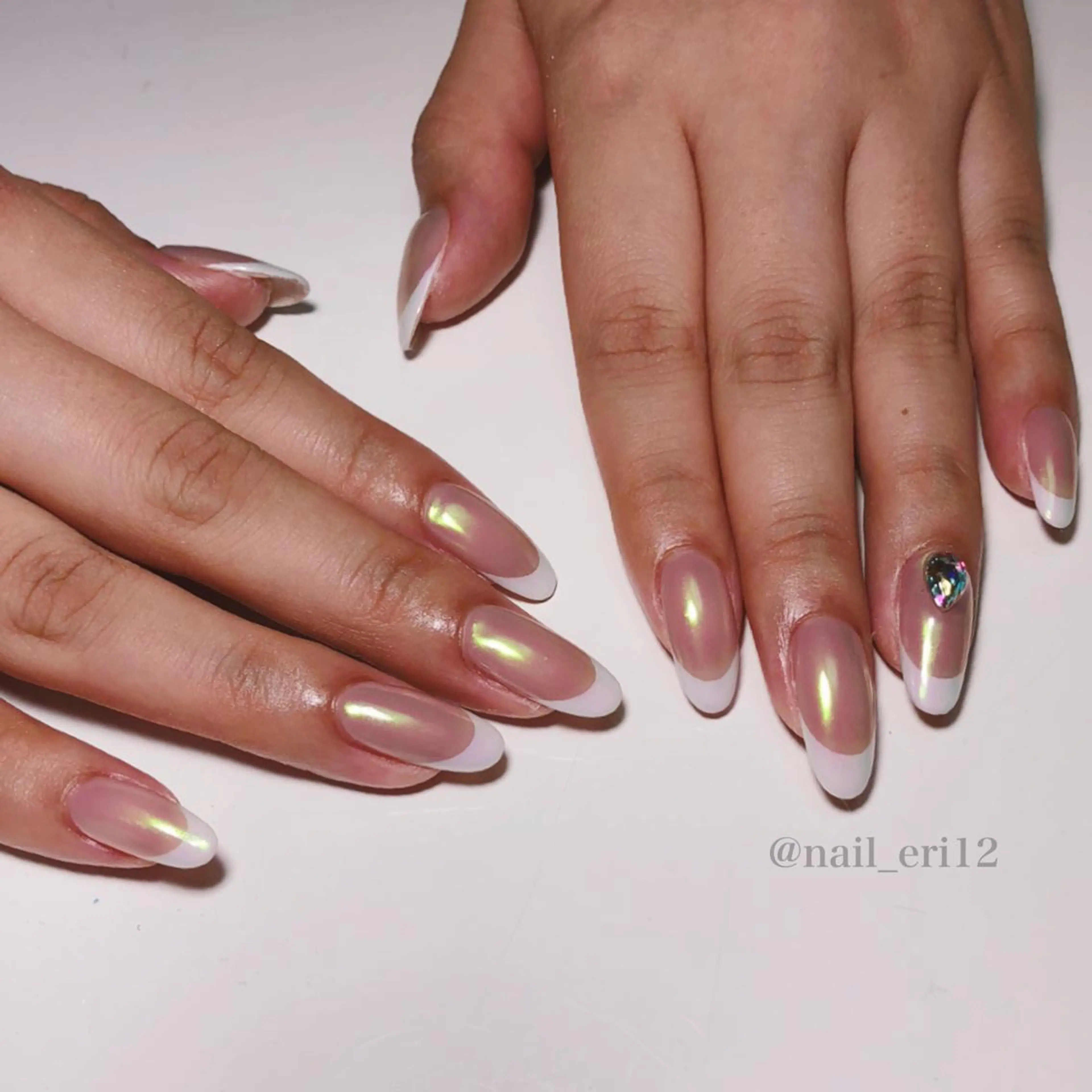 セミロング ネイル nail salon &e eriのネイルデザイン