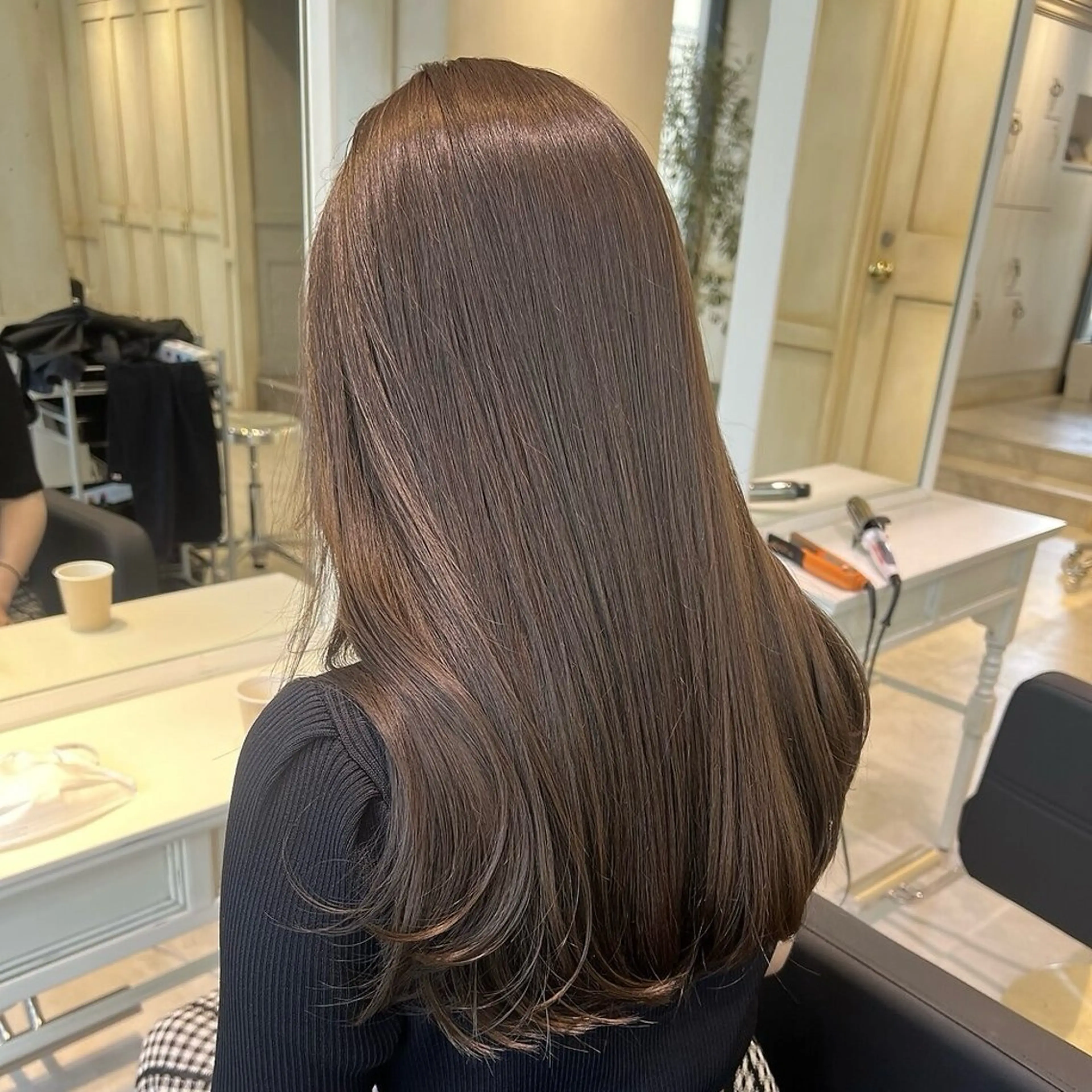 セミロング 💖ダブルカラー/ ケアカラー/レナ💖のヘアスタイル