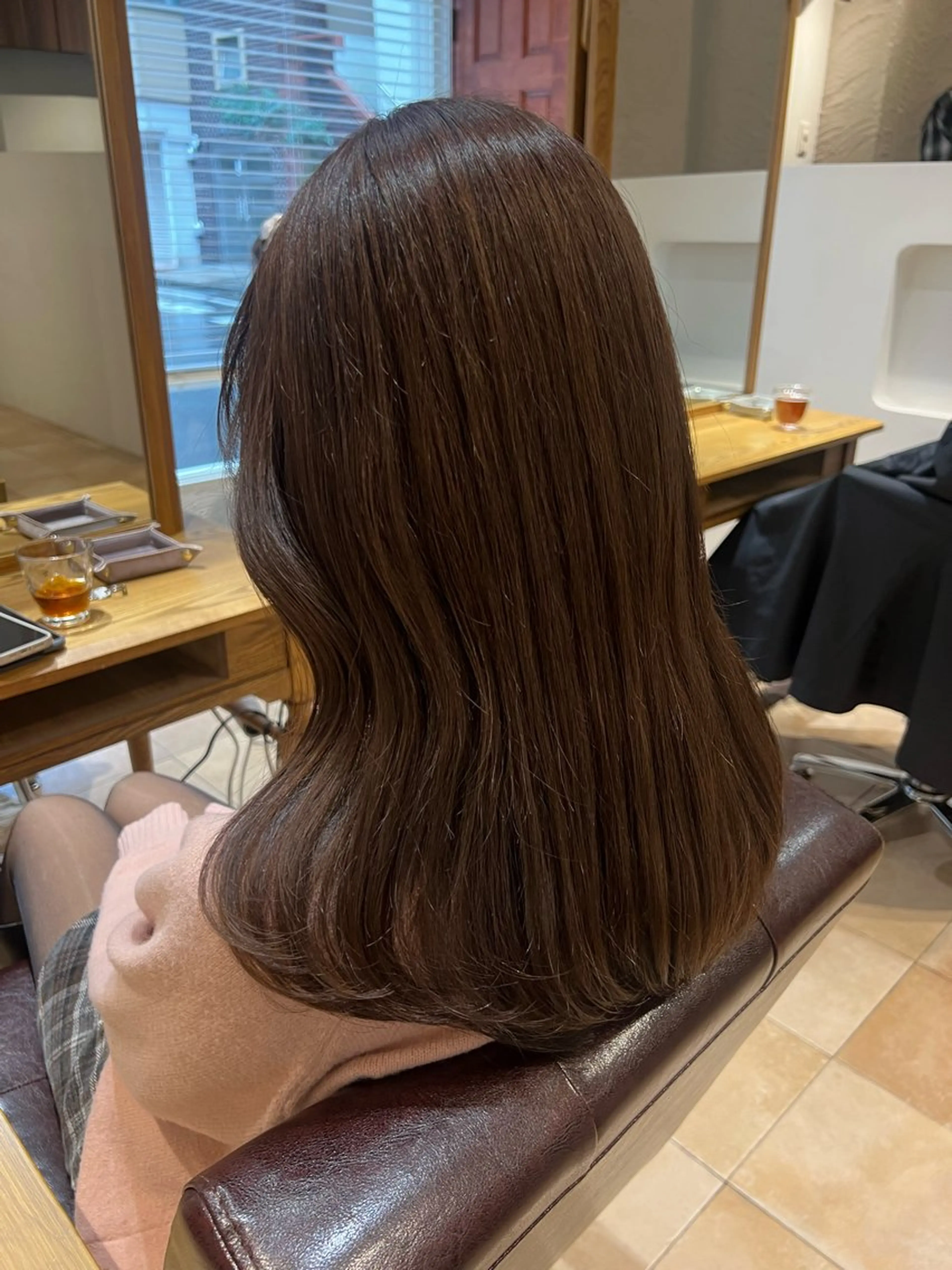 セミロング カラー 🥀韓国ヘア🥀 宮津真菜のヘアスタイル