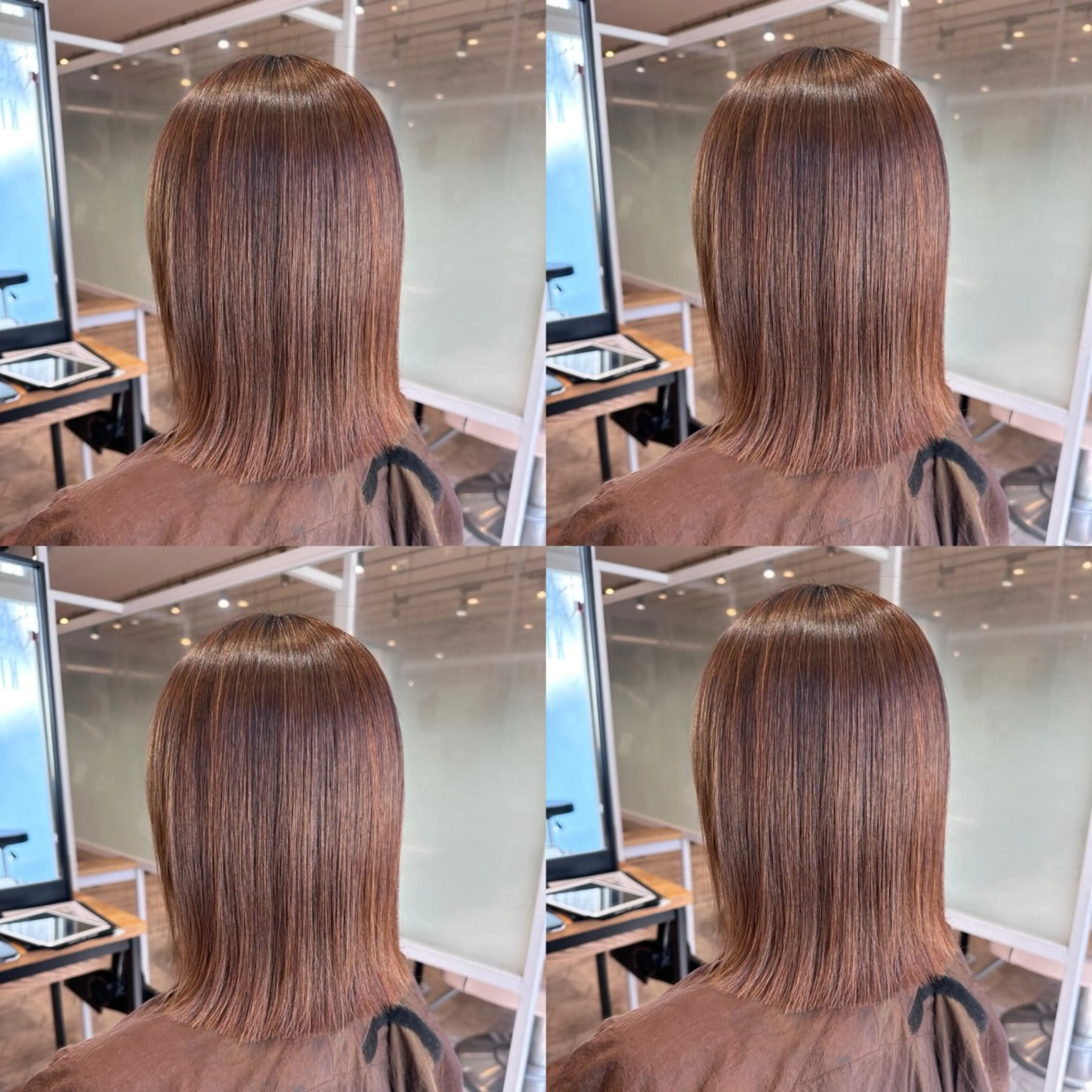 ミディアム 縮毛矯正 酸性ストレート アースセンター南所属・センター南 大引　優のヘアスタイル