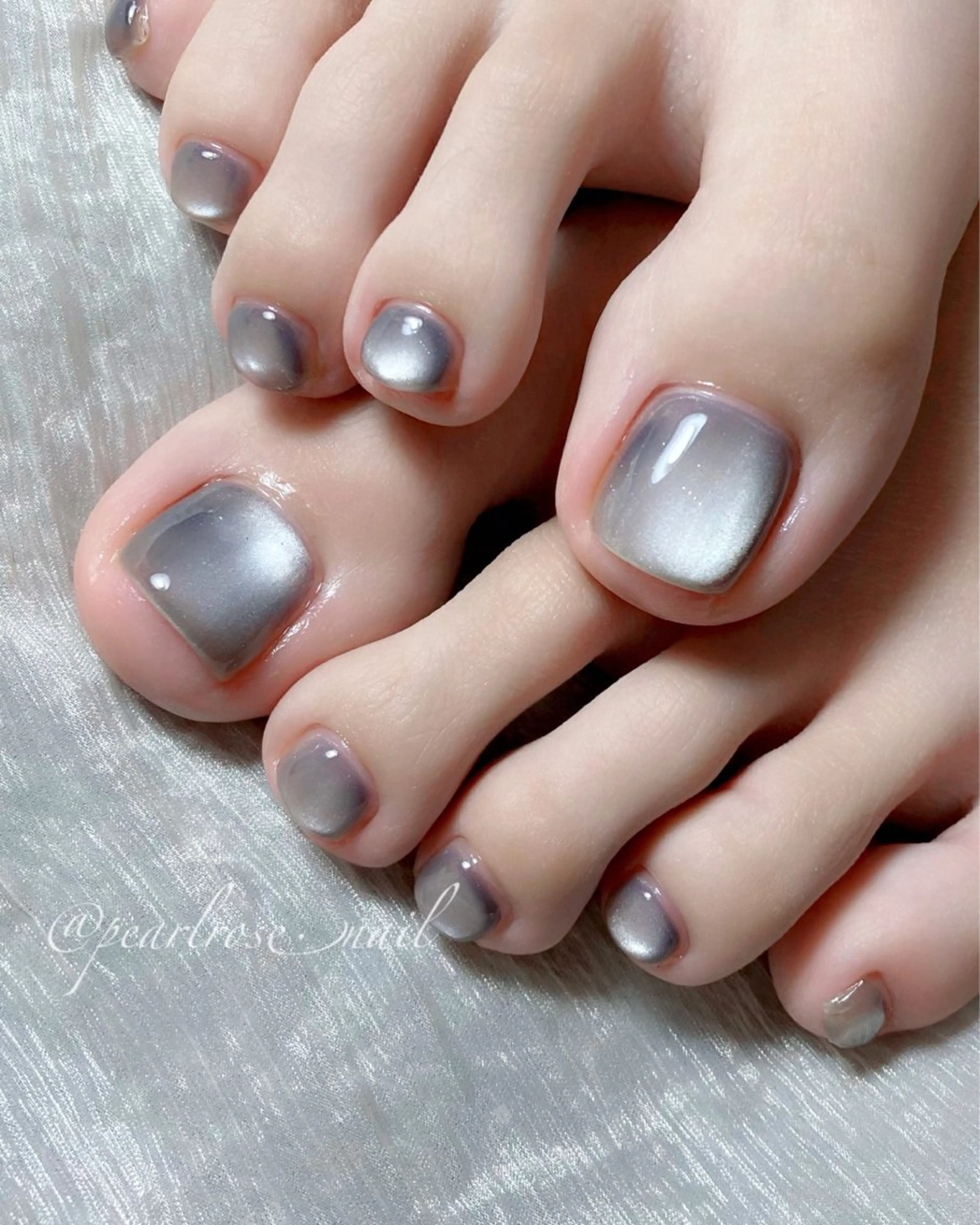 ネイル ブルー マグネットネイル フットネイル Beauty salon Ryu・ange所属・RyuAnge リュアンジュのその他イメージ