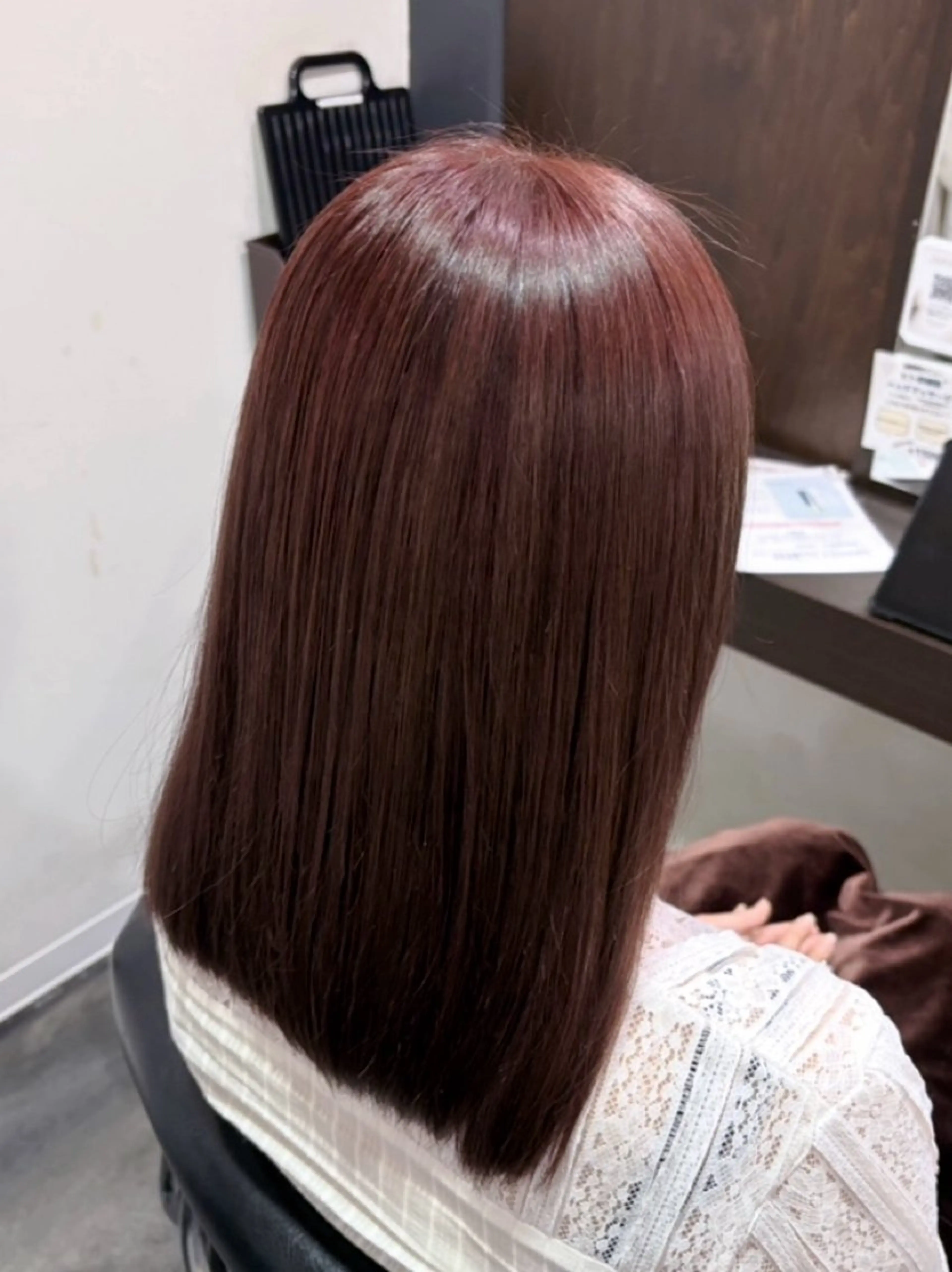 カラー ブリーチ ブラウンカラー ピンクカラー ヘアカラー 瀬田/韓国レイヤー/ トレンドヘア石田亜弥のヘアスタイル