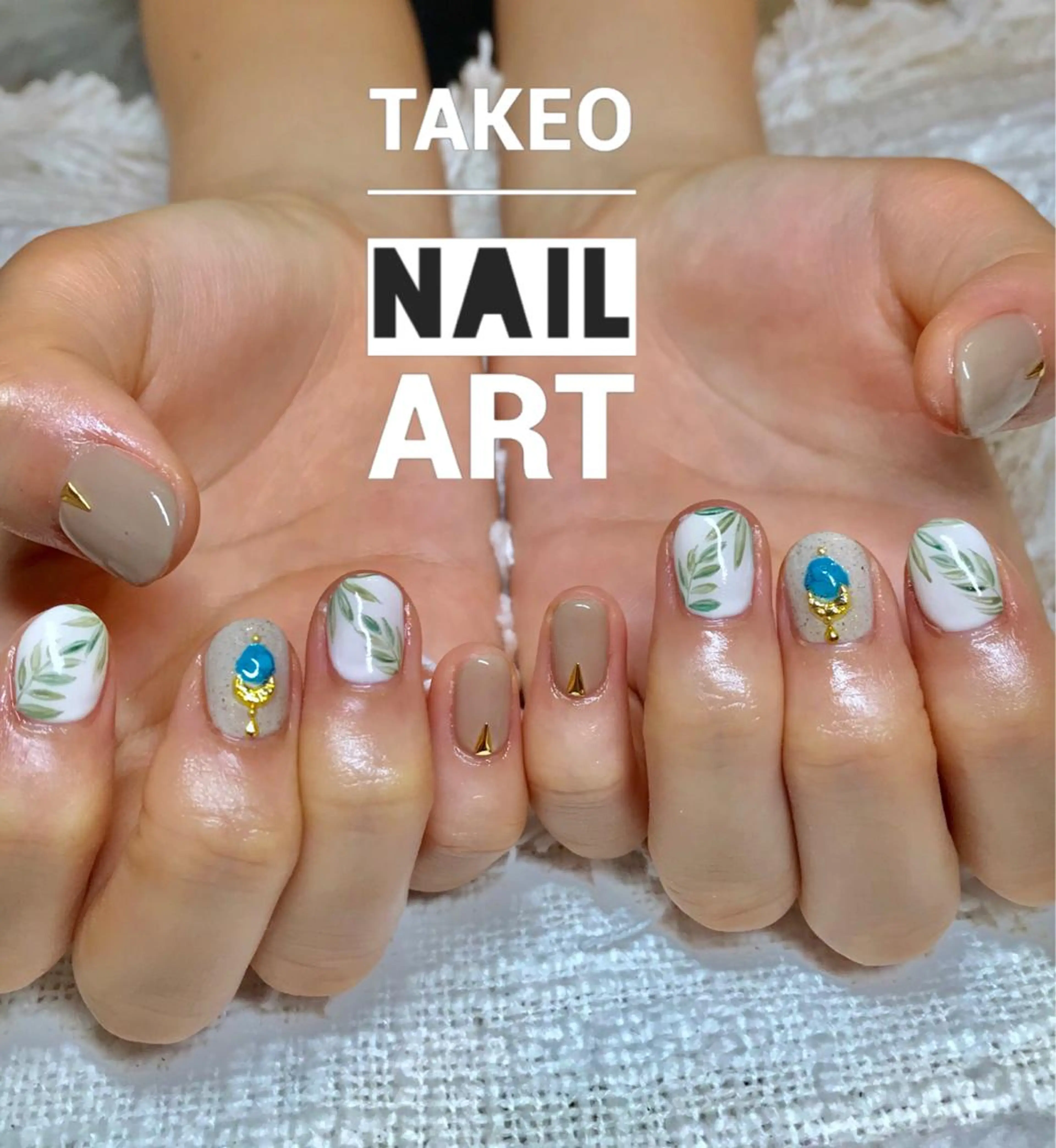 ショート ネイル ハンドネイル ハンドケア nail&eye Aoのマツエク・マツパデザイン