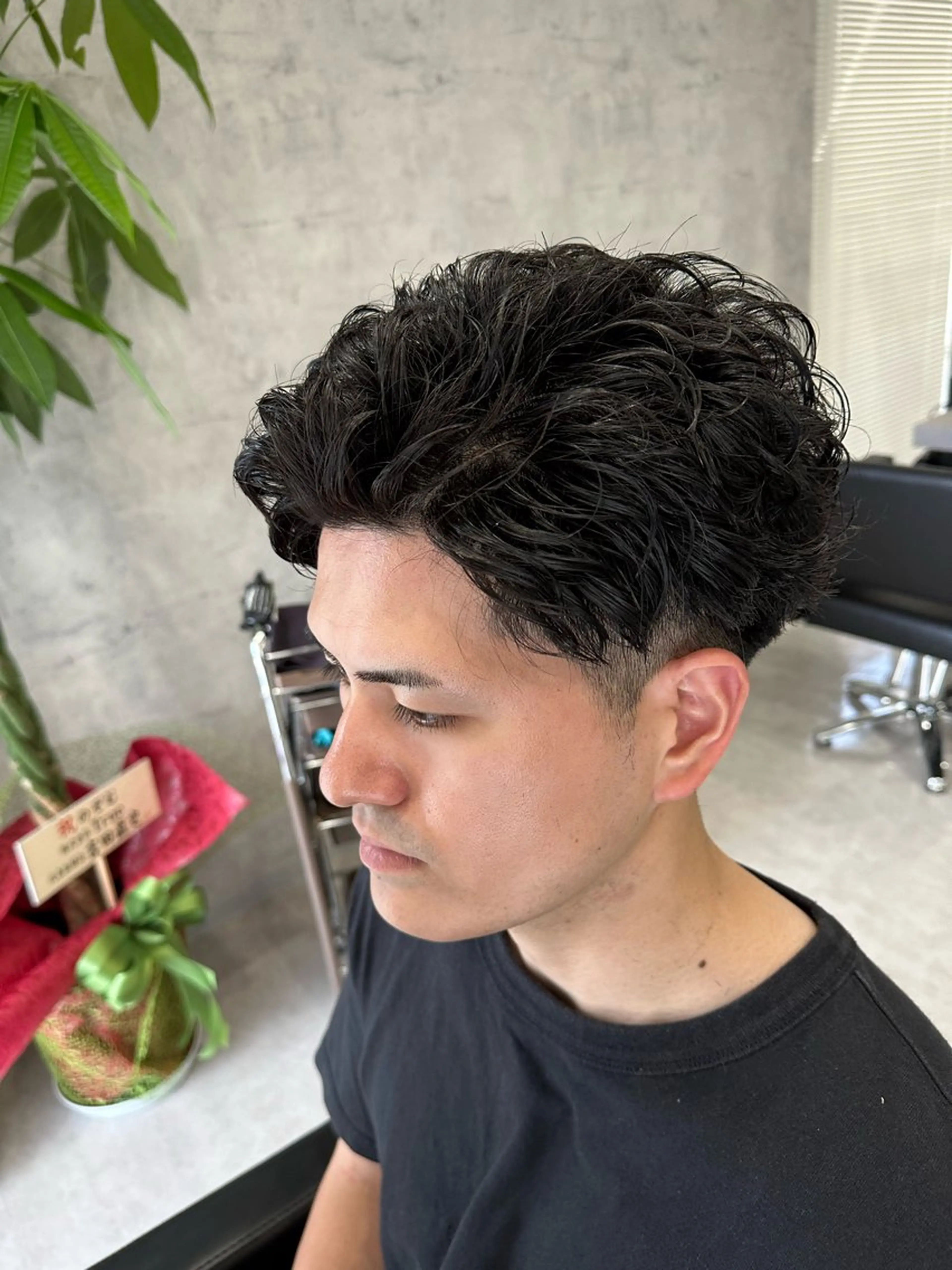 パーマ メンズ ビジネス メンズパーマ カット パーマ トリートメント 💎メンズカット ／フェザー／細野💎のヘアスタイル