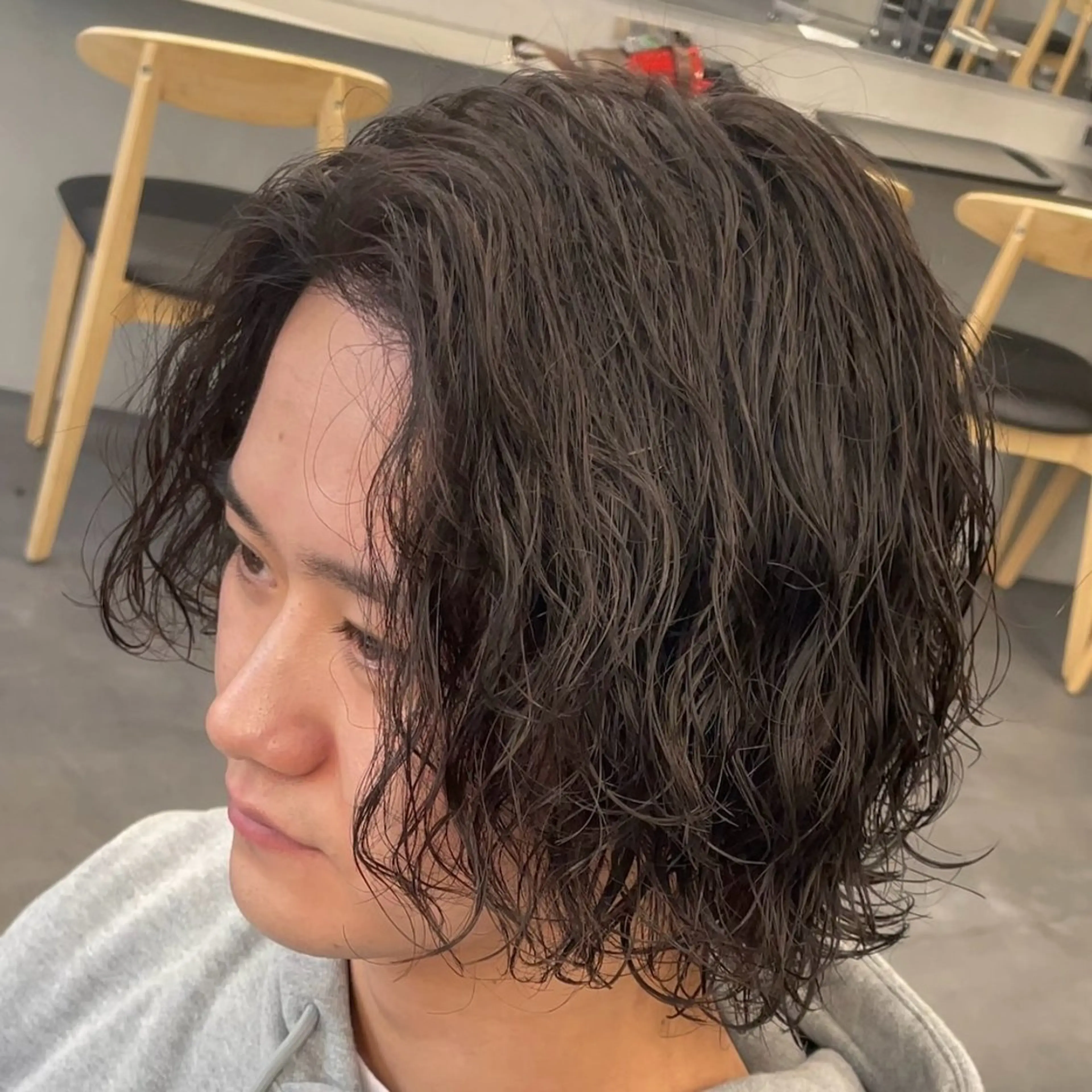 ロング パーマ ヘアアレンジ メンズ カット パーマ fifth Tokyo所属・fifth 石川 凪のヘアスタイル