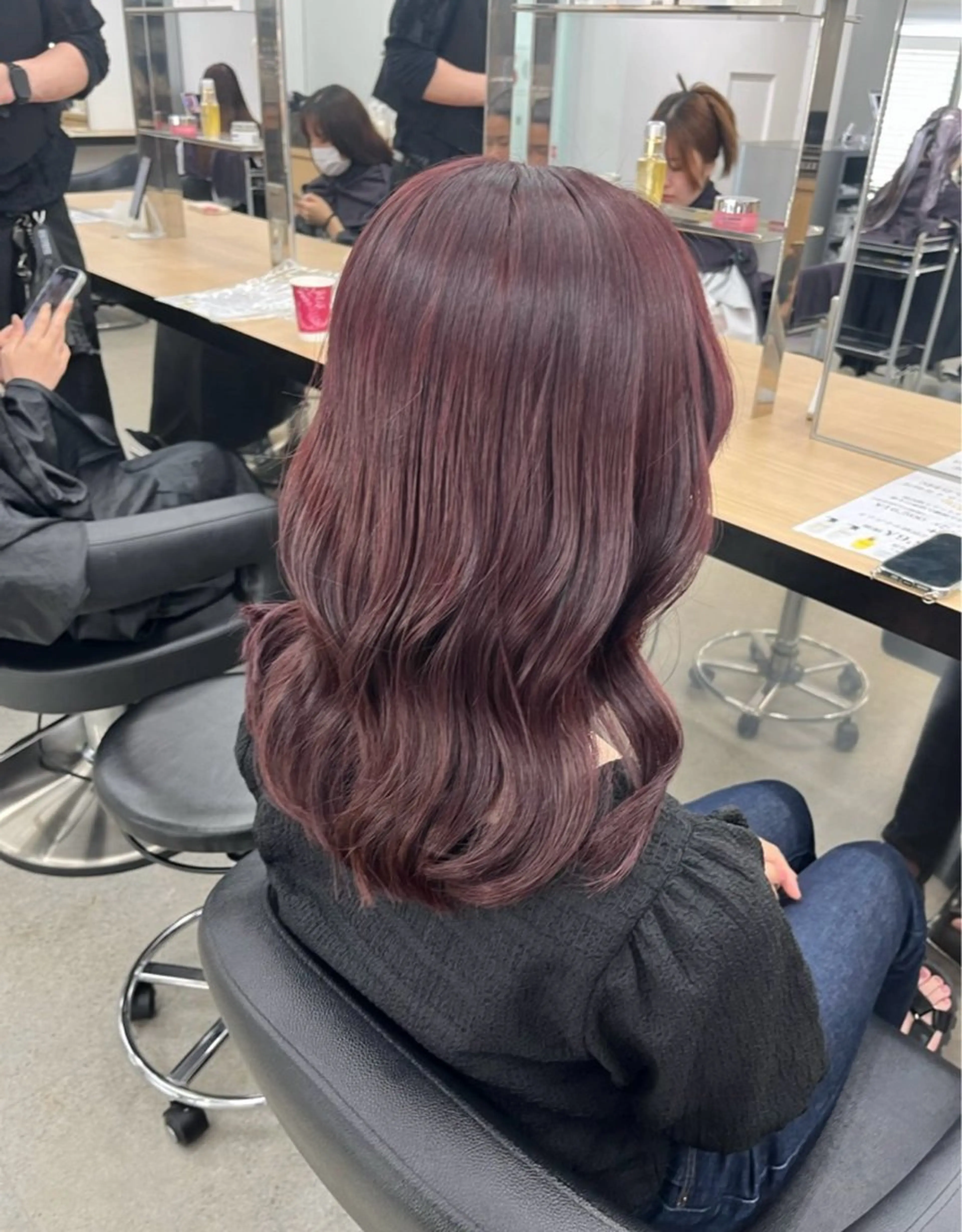 セミロング ヘアカラー miku/ラベンダー 透明感カラー🪻❤︎のヘアスタイル