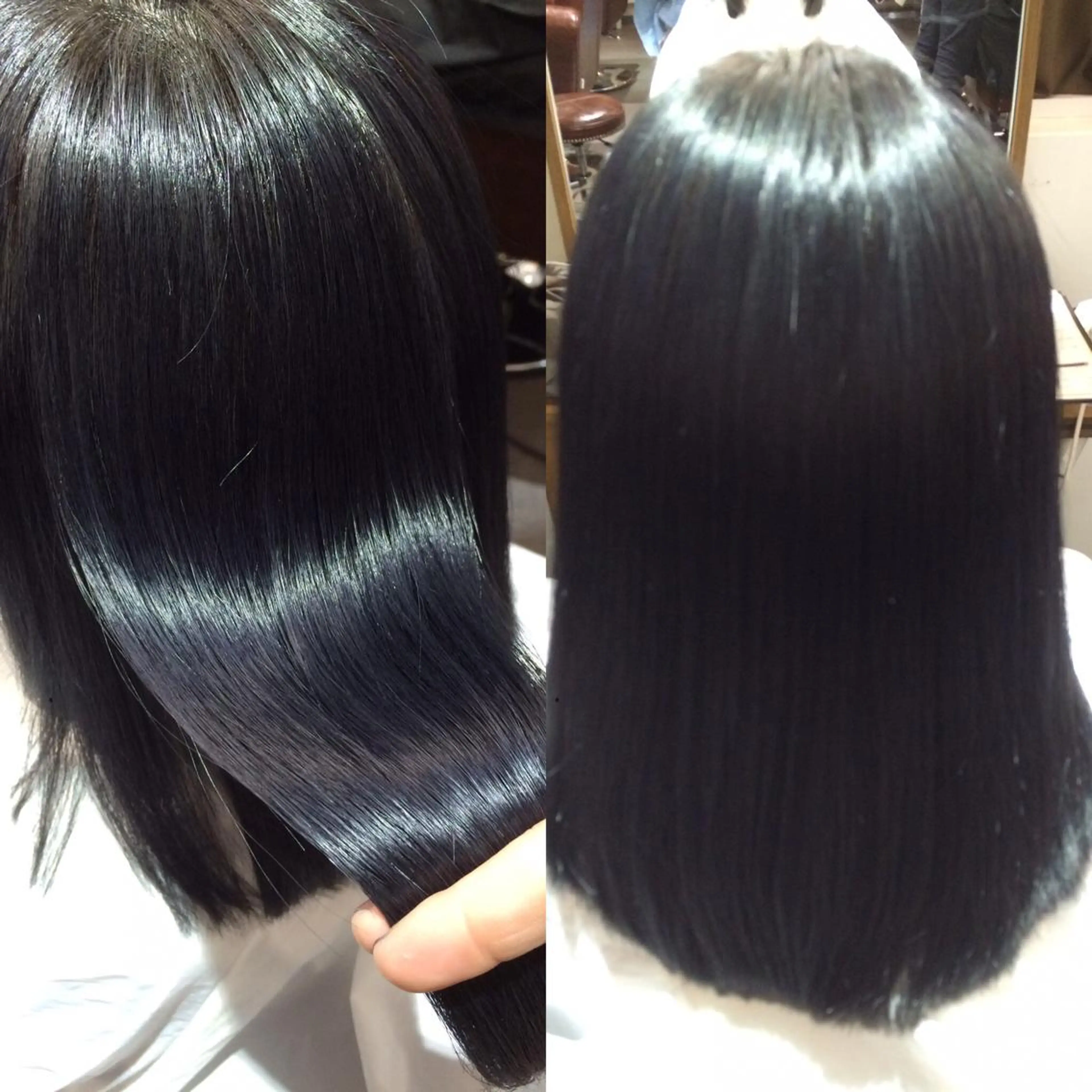 ミディアム セミロング ロング カラー CHAINON 近鉄奈良店のヘアスタイル